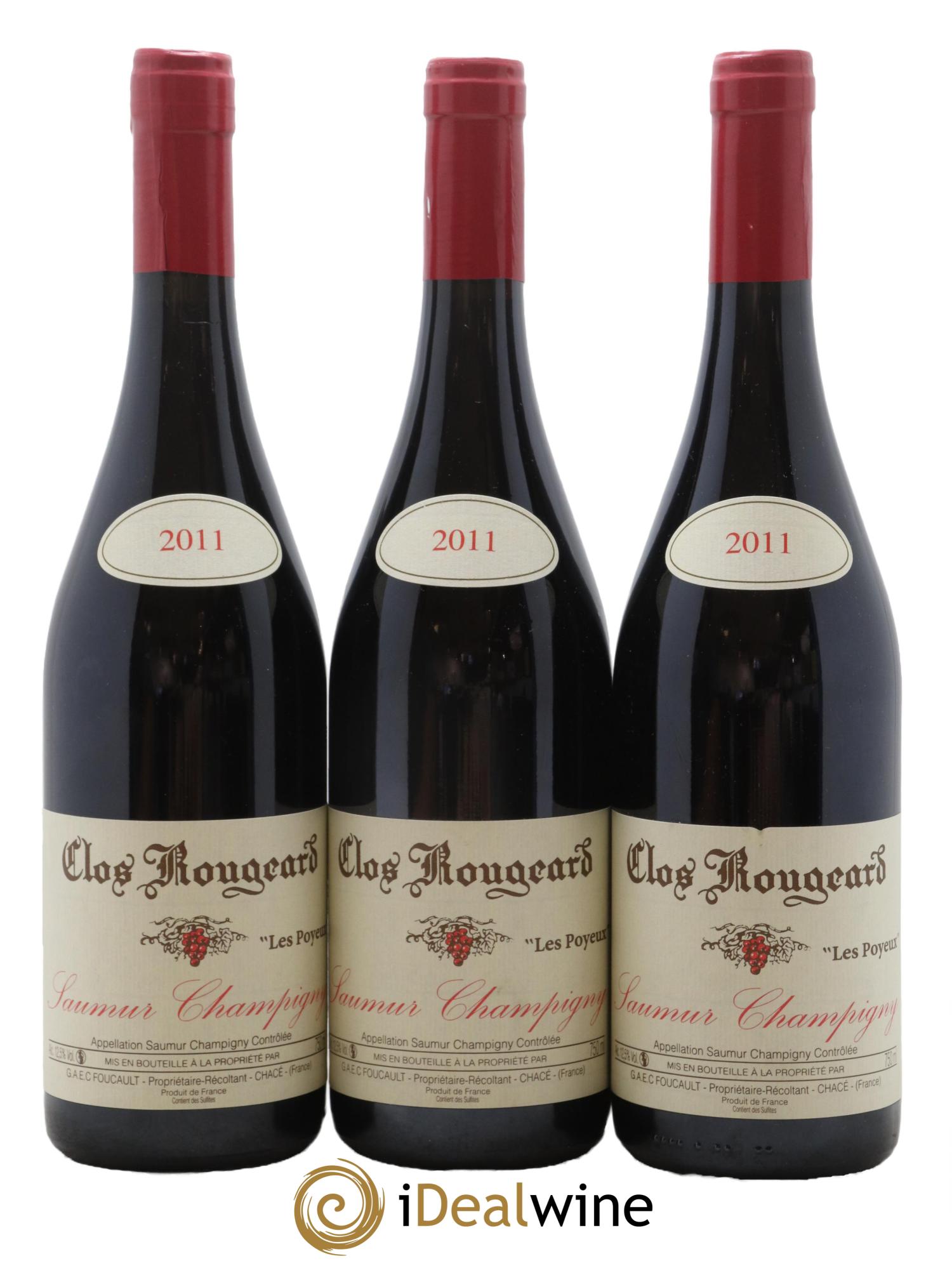 Saumur-Champigny Les Poyeux Clos Rougeard 2011 - Lot de 3 bouteilles - 0