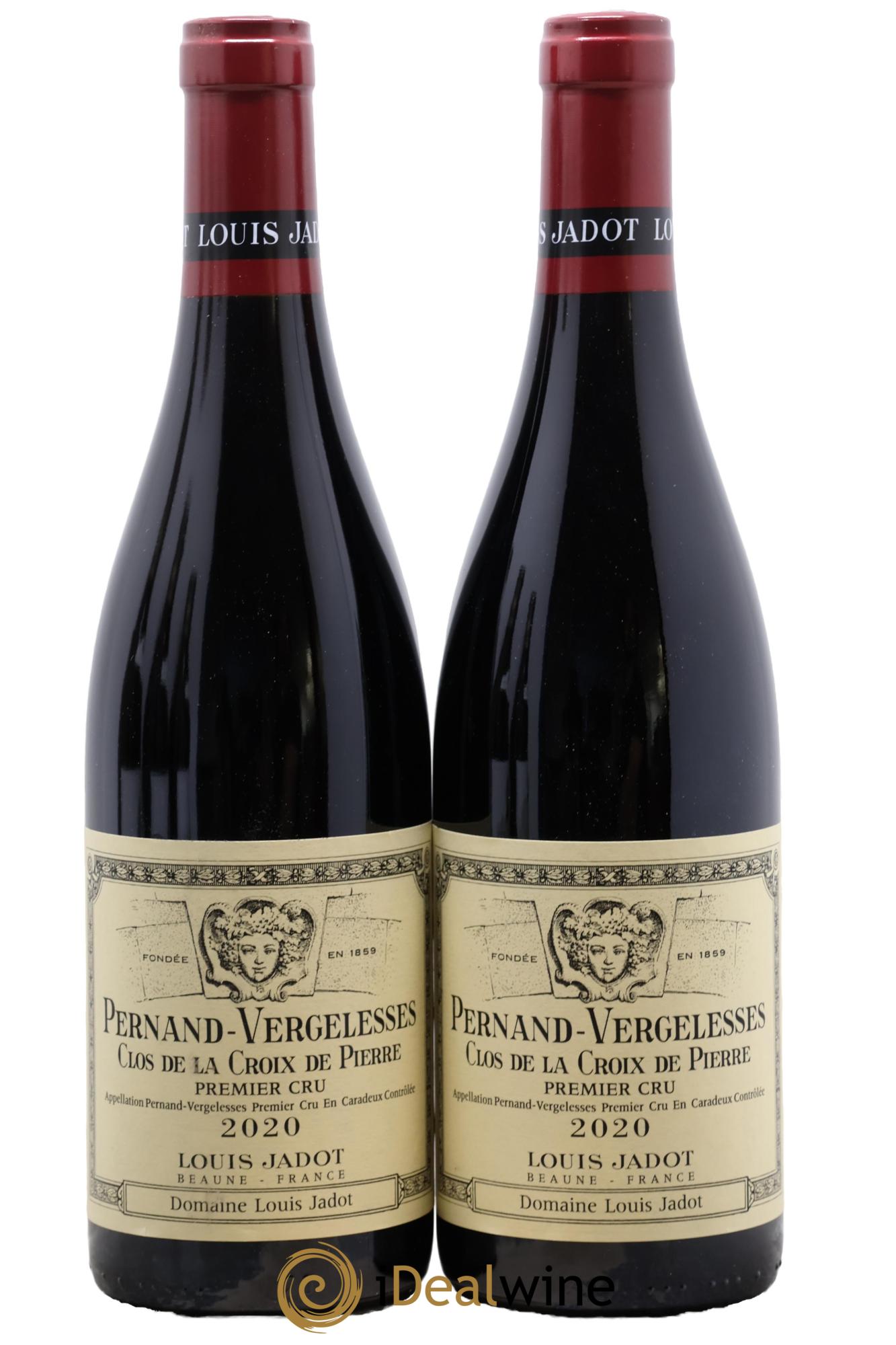 Pernand-Vergelesses 1er Cru En Caradeux Clos de la Croix de Pierre Héritiers Louis Jadot (Domaine des) - Louis Jadot 2020 - Lot de 2 bouteilles - 0
