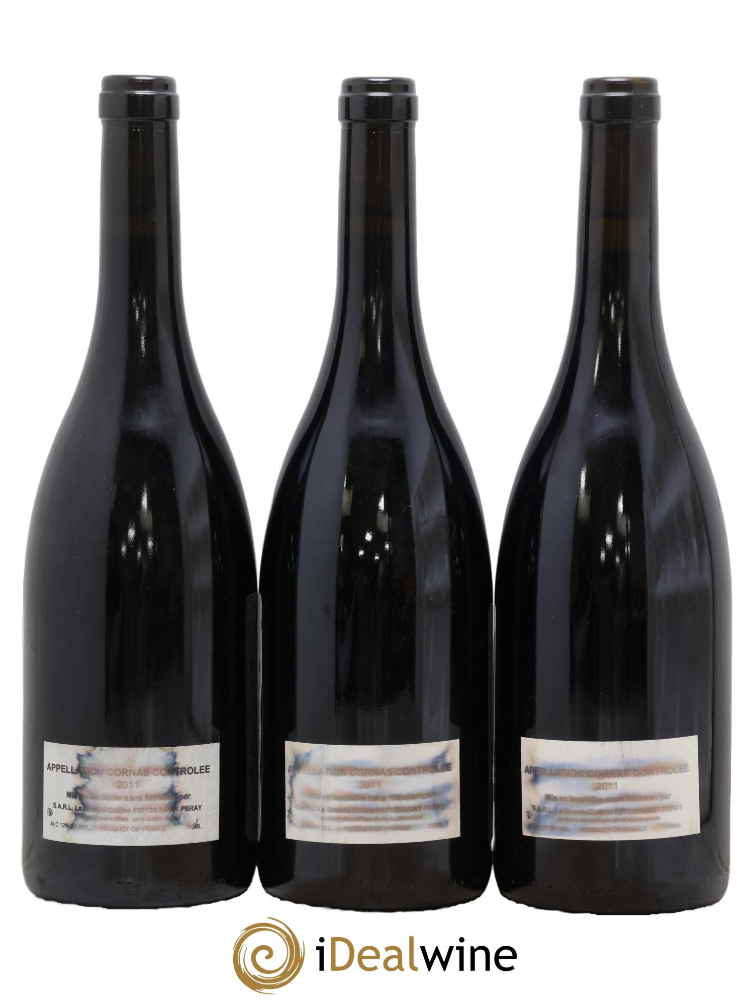 Cornas Hirotake Ooka - Domaine La Grande Colline 2011 - Lot de 3 bouteilles - 1