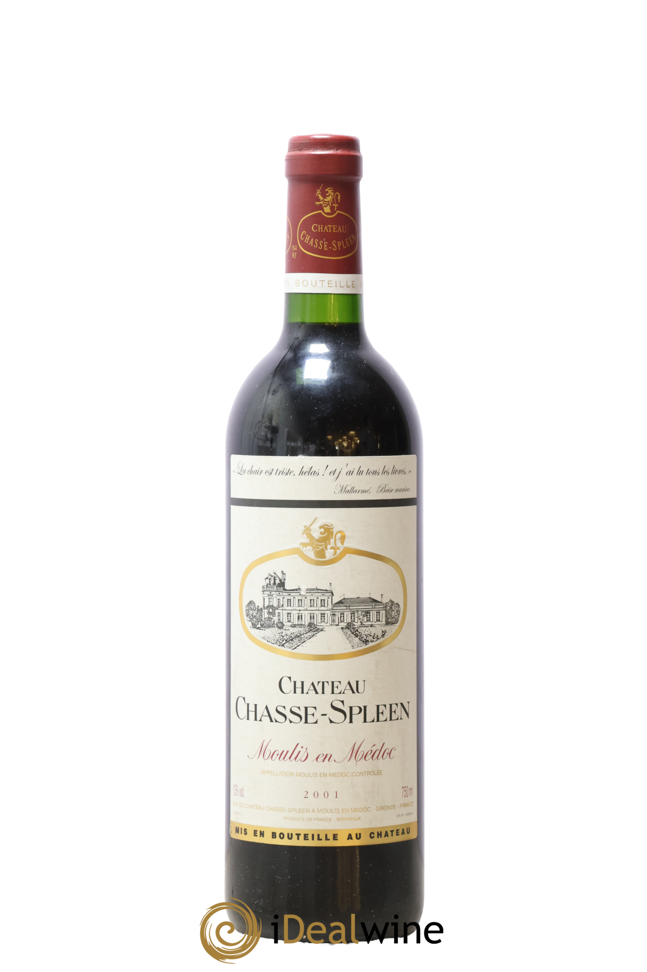 Château Chasse Spleen 2001 - Lot of 1 bottle - 0