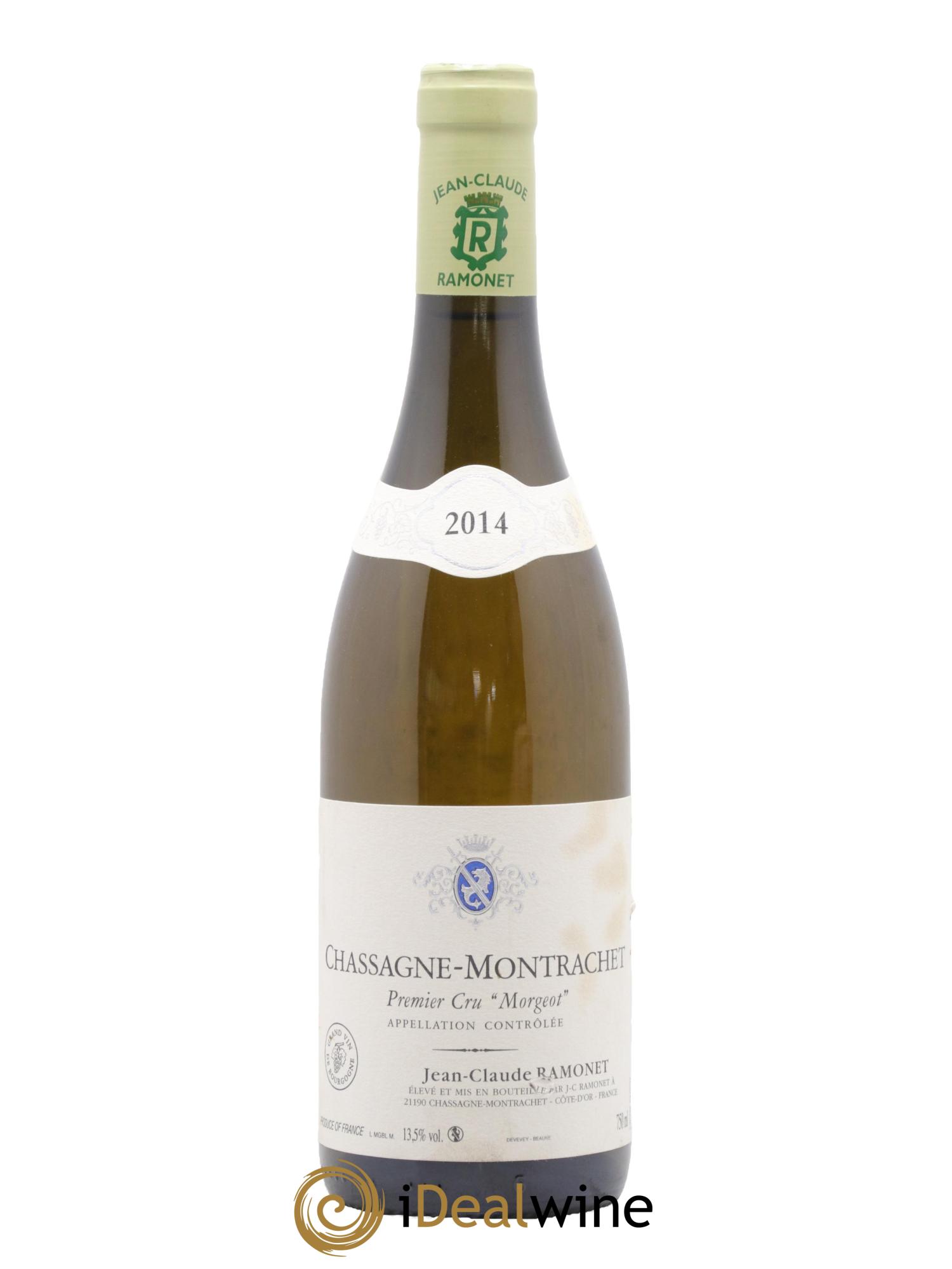 Chassagne-Montrachet 1er Cru Morgeot Ramonet (Domaine) 2014 - Lot de 1 bouteille - 0