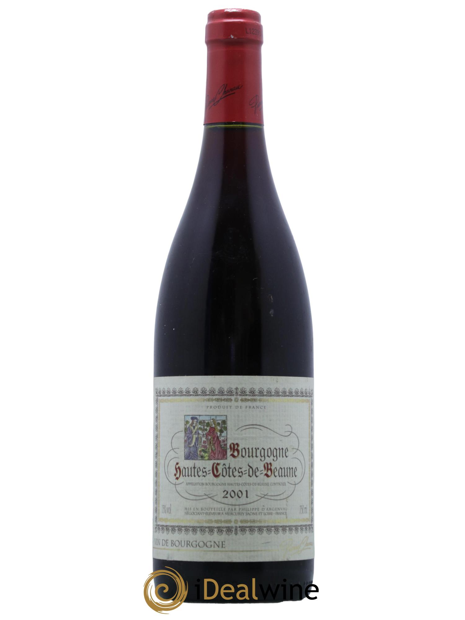 Hautes-Côtes de Beaune Philippe d Argenval 2001 - Lot de 1 bouteille - 0
