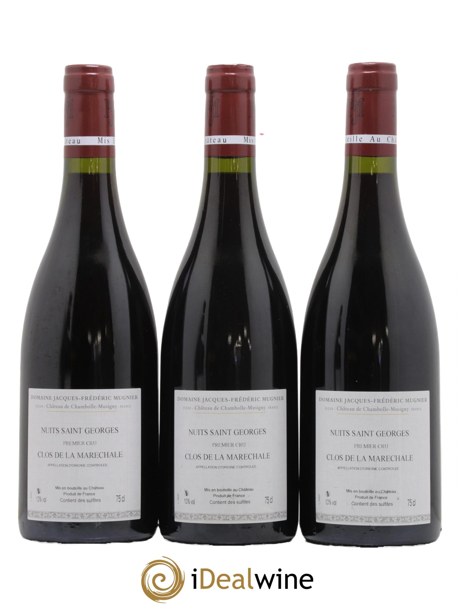 Nuits-Saint-Georges 1er Cru Clos de La Maréchale Jacques-Frédéric Mugnier 2021 - Lot de 3 bouteilles - 1