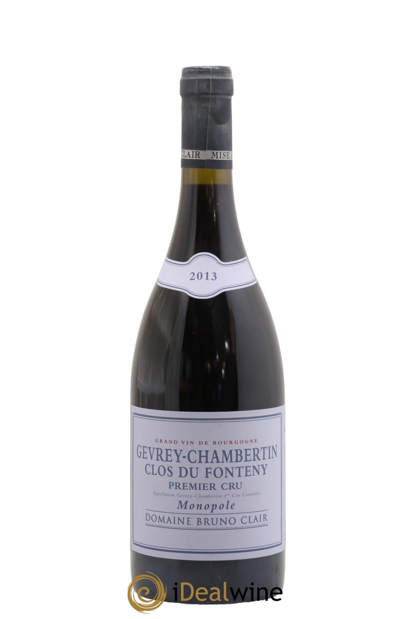 Gevrey-Chambertin 1er Cru Clos du Fonteny Bruno Clair (Domaine) 2013 - Lot of 1 bottle - 0