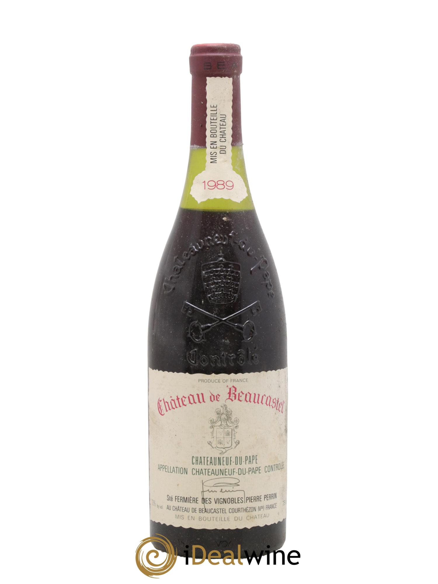 Châteauneuf-du-Pape Château de Beaucastel Famille Perrin 1989 - Posten von 1 Flasche - 0
