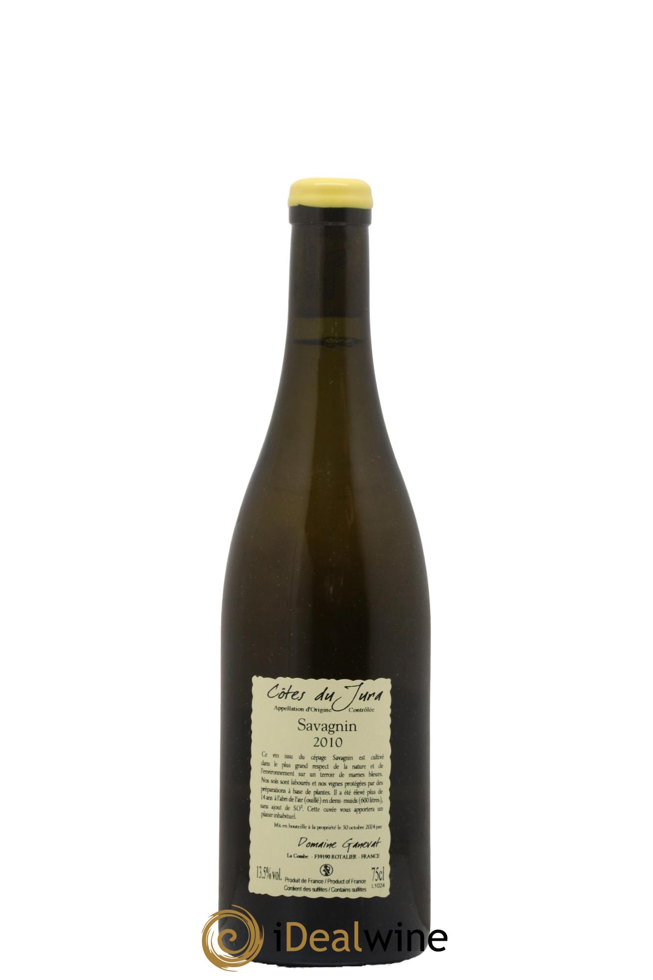 Côtes du Jura Les Vignes de mon Père Jean-François Ganevat (Domaine) 2010 - Lot de 1 bouteille - 1