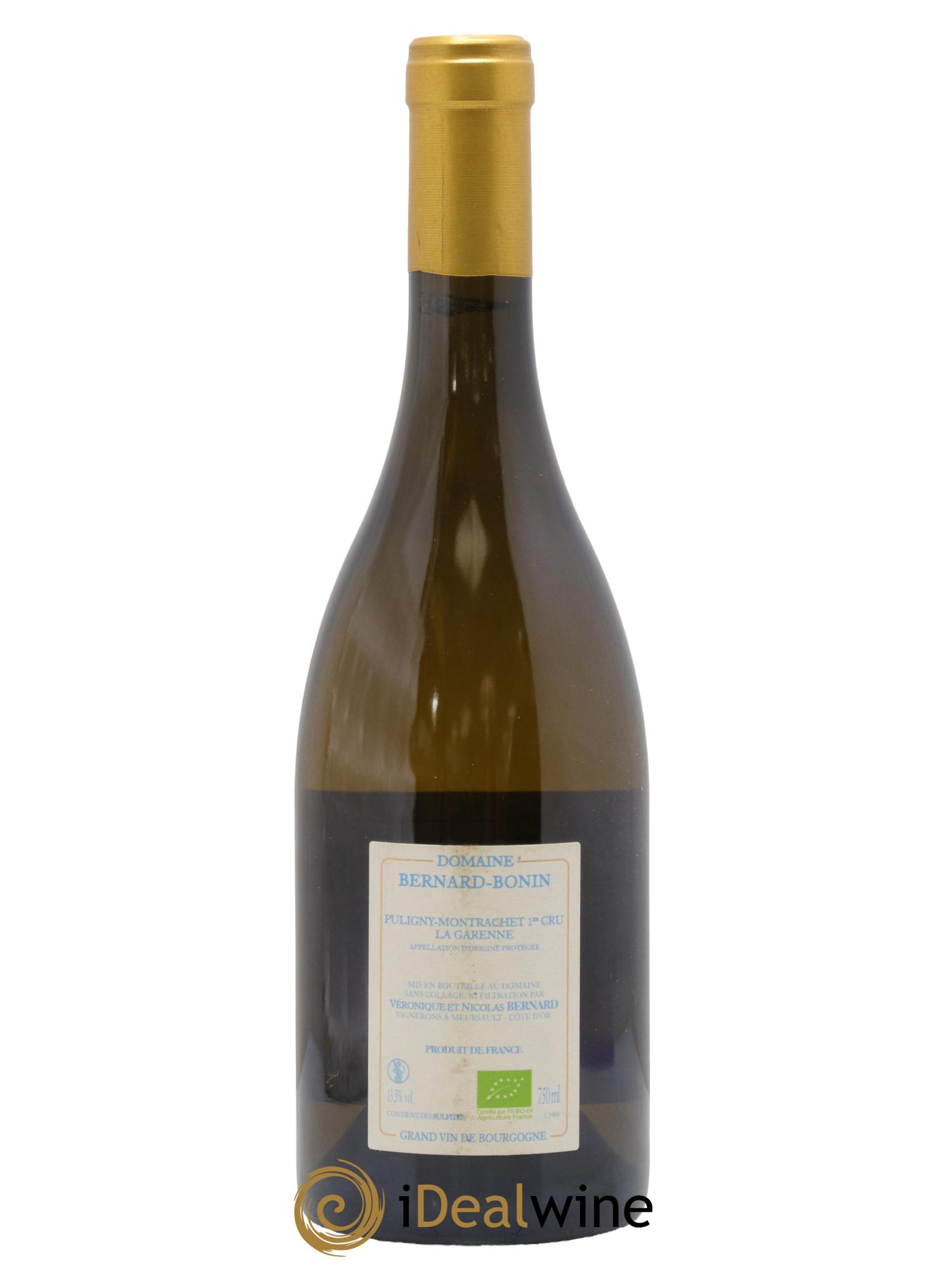 Puligny-Montrachet 1er Cru La Garenne Bernard Bonin 2019 - Lot de 1 bouteille - 1