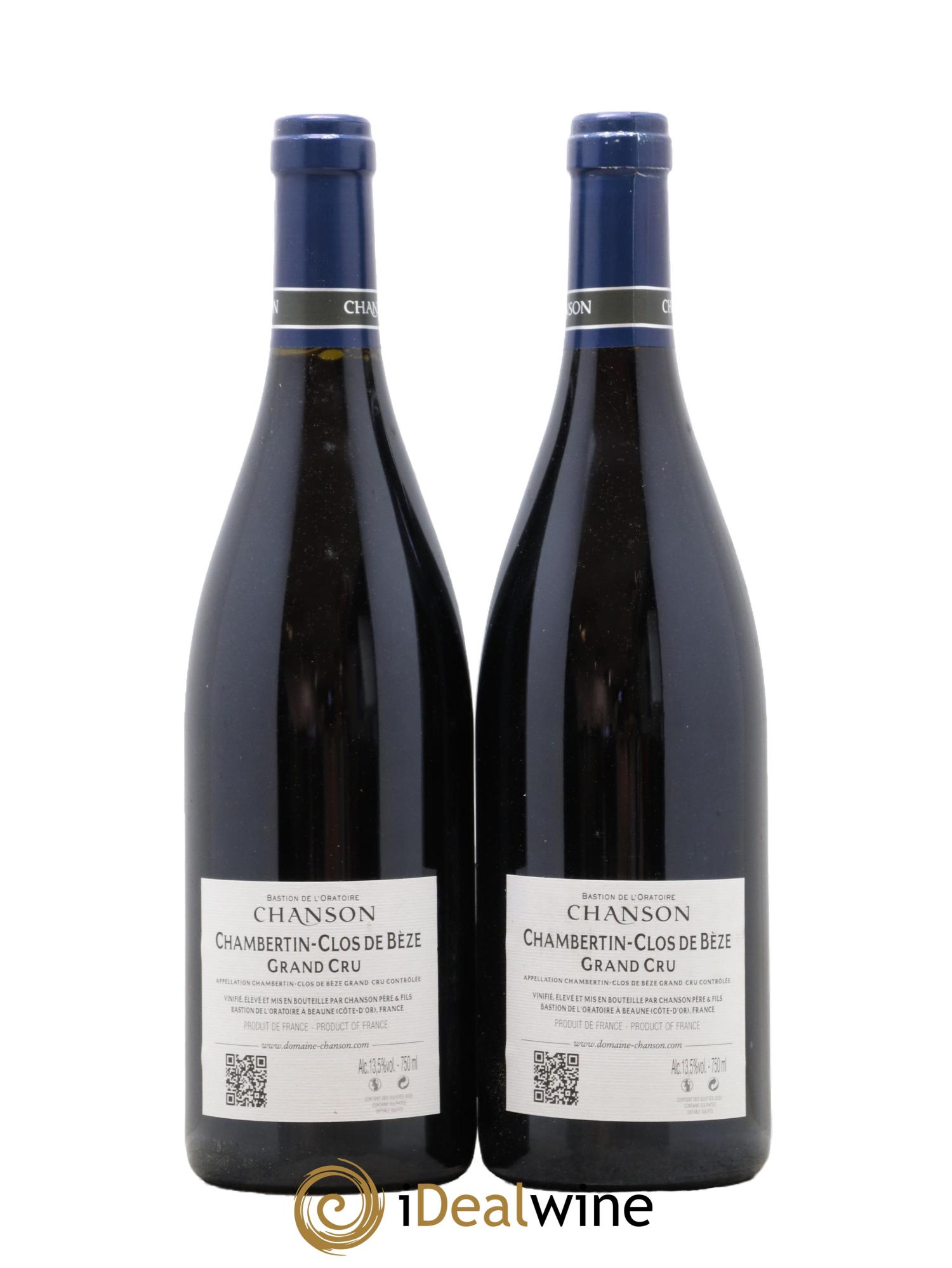 Chambertin Grand Cru Clos De Bèze Chanson 2015 - Lot of 2 bottles - 1