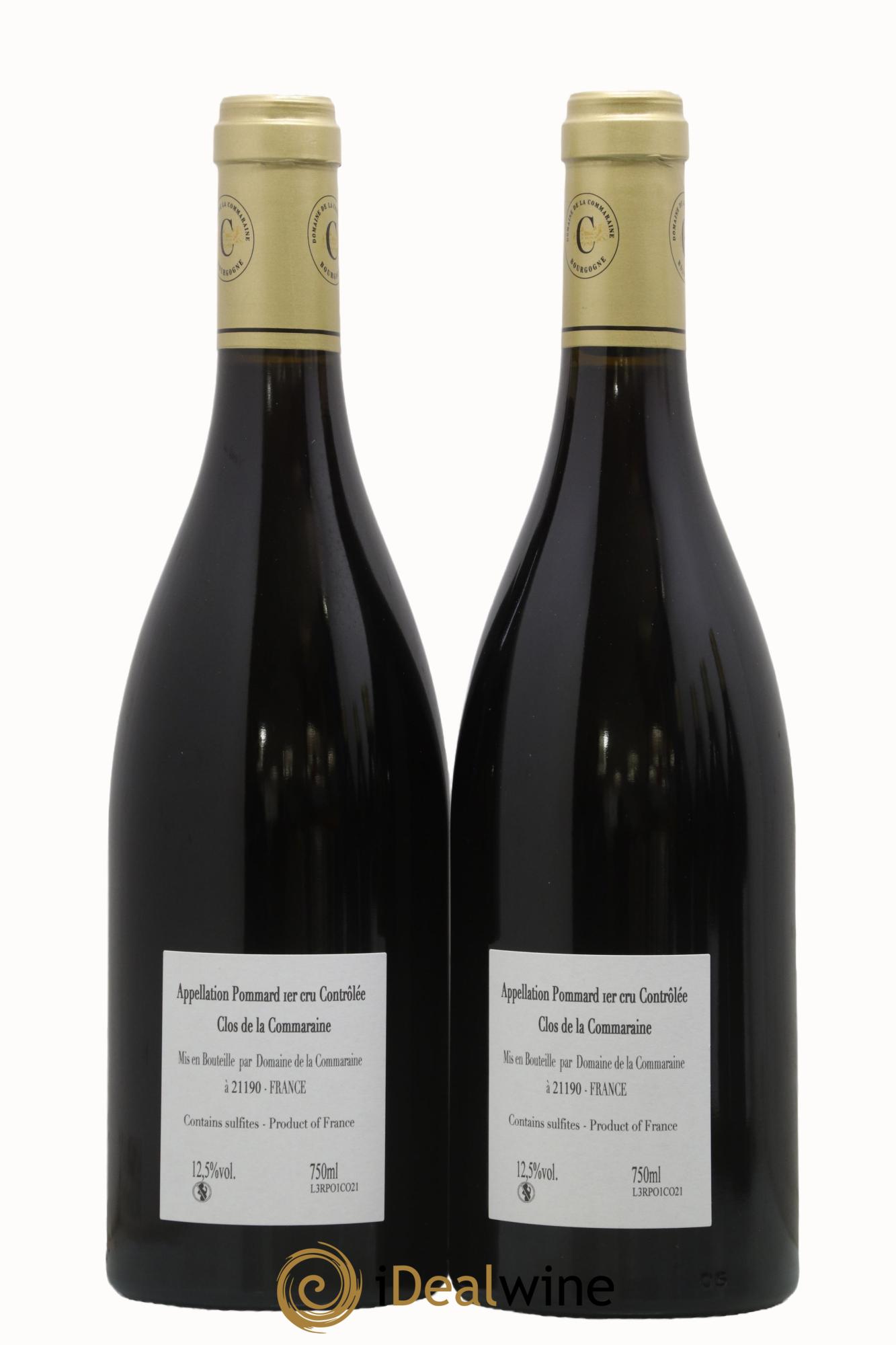 Pommard 1er Cru Clos de la Commaraine Domaine de la Commaraine 2021 - Lot of 2 bottles - 1