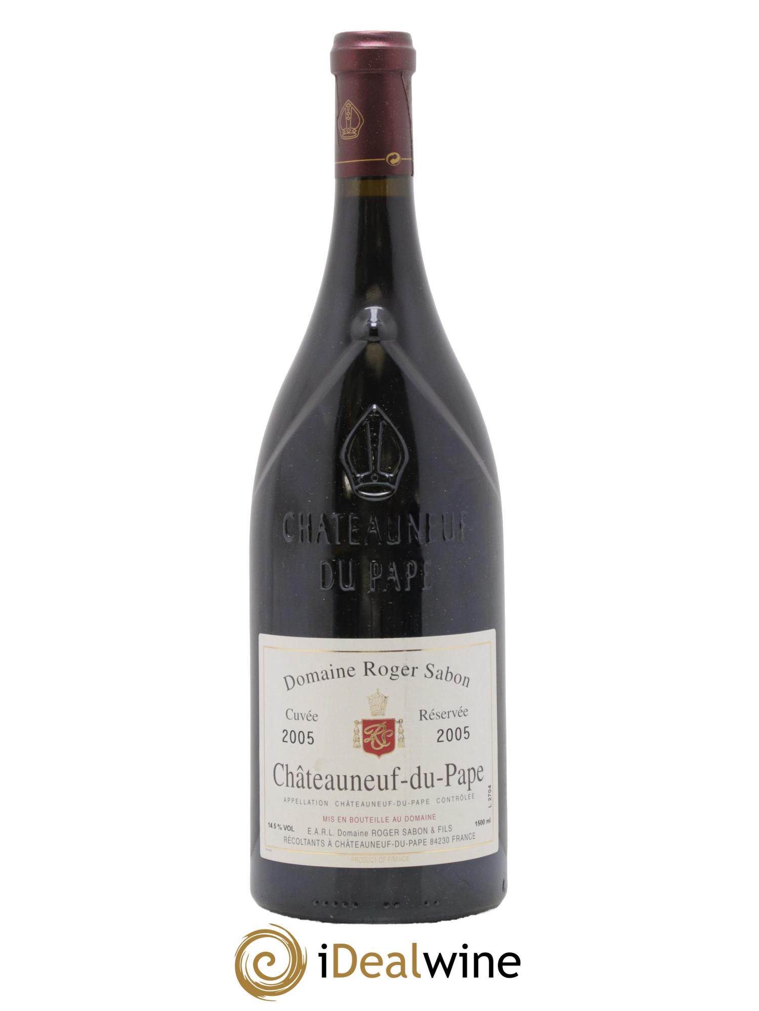 Châteauneuf-du-Pape Réserve Domaine Roger Sabon 2005 - Posten von 1 Magnum - 0
