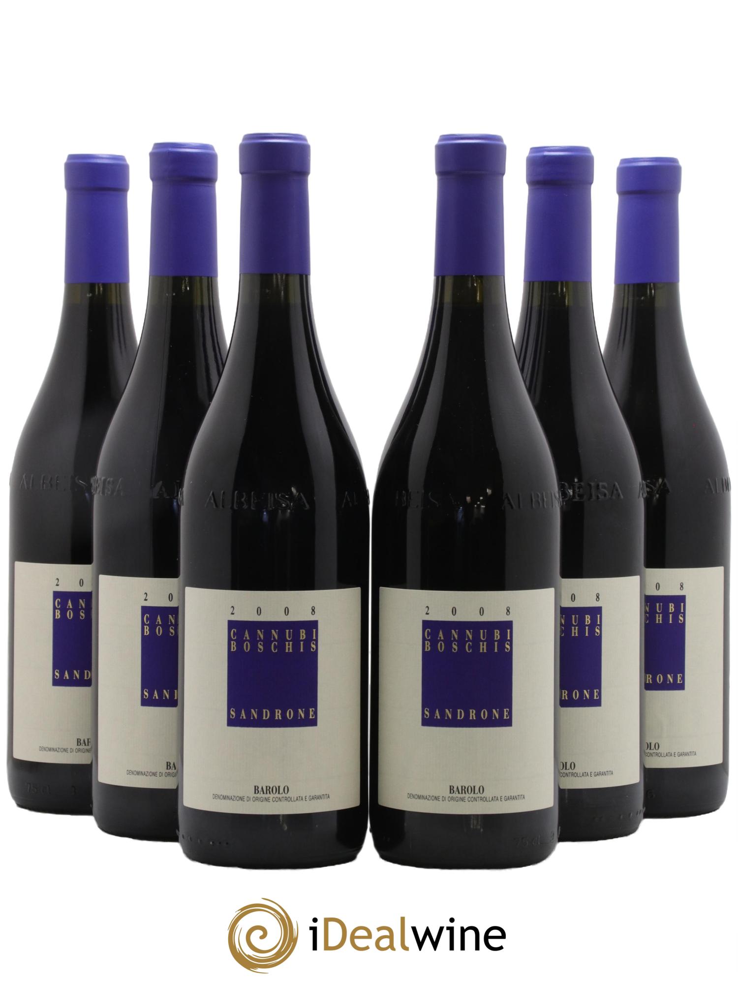 Barolo DOCG Aleste (anciennement Cannubi Boschis) Luciano Sandrone 2008 - Lot de 6 bouteilles - 0