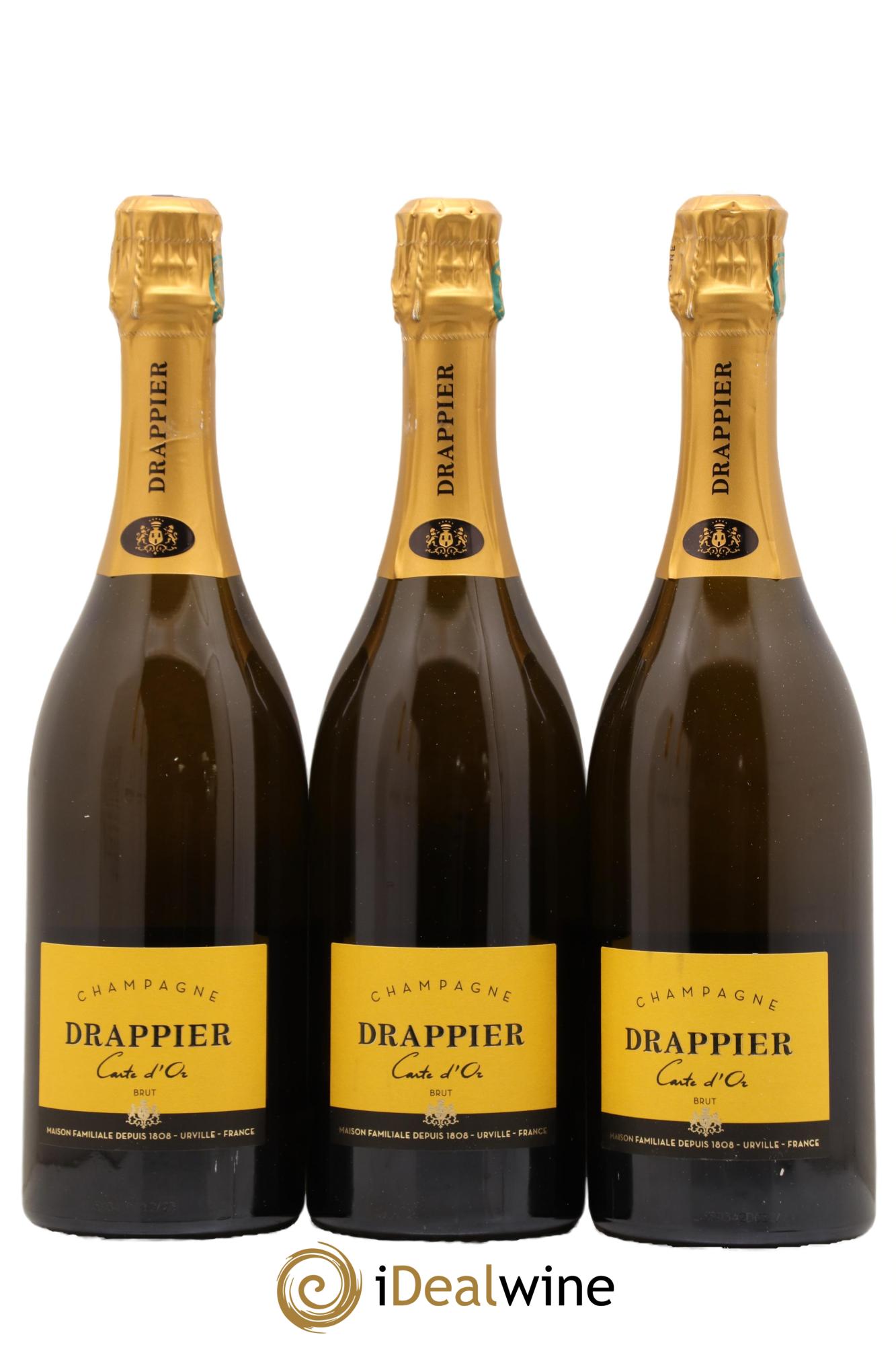 Carte d'Or Brut Drappier - Lotto di 3 bottiglie - 1