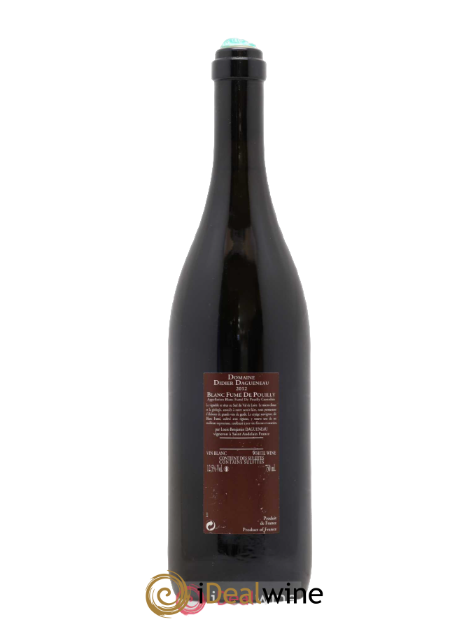 Vin de France (anciennement Pouilly-Fumé) Pur Sang Dagueneau (Domaine Didier - Louis-Benjamin) 2012 - Lot de 1 bouteille - 1