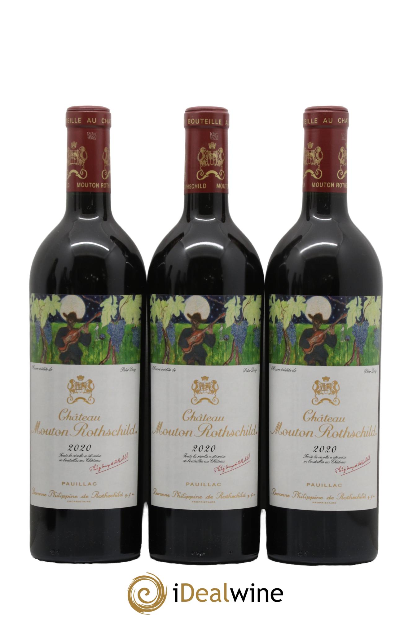 Château Mouton Rothschild 1er Grand Cru Classé 2020 - Lot de 6 bouteilles - 1