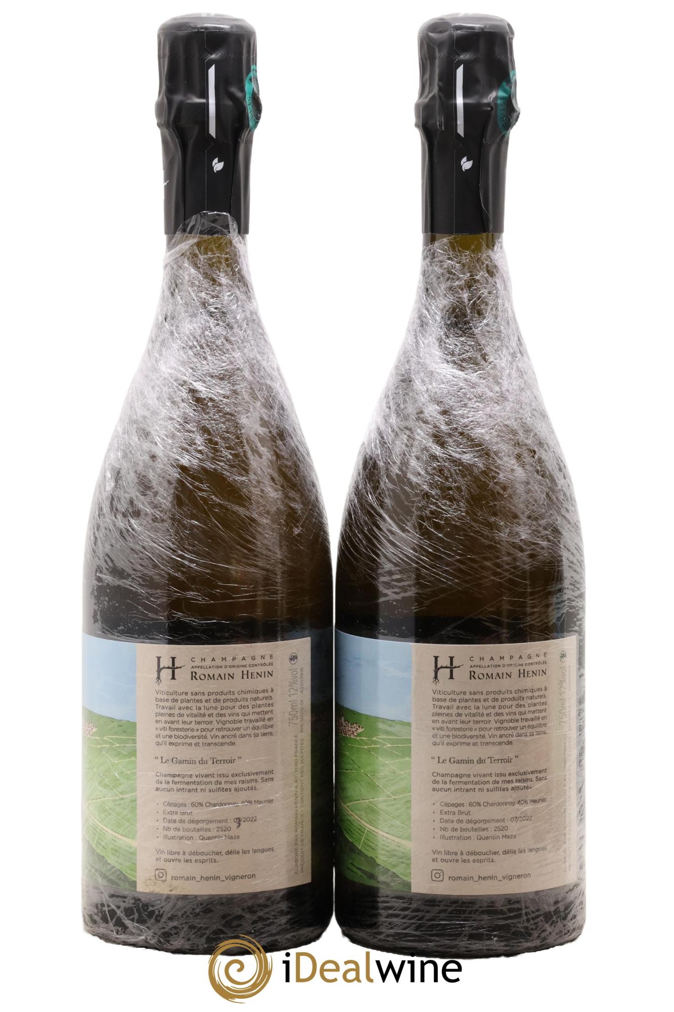 Gamin du Terroir Romain Henin - Lot of 2 bottles - 1