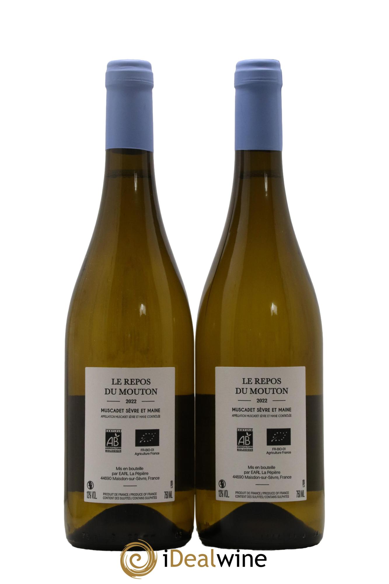 Muscadet-Sèvre-et-Maine Le Repos Du Mouton Domaine Pepiere 2022 - Lot de 2 bouteilles - 1