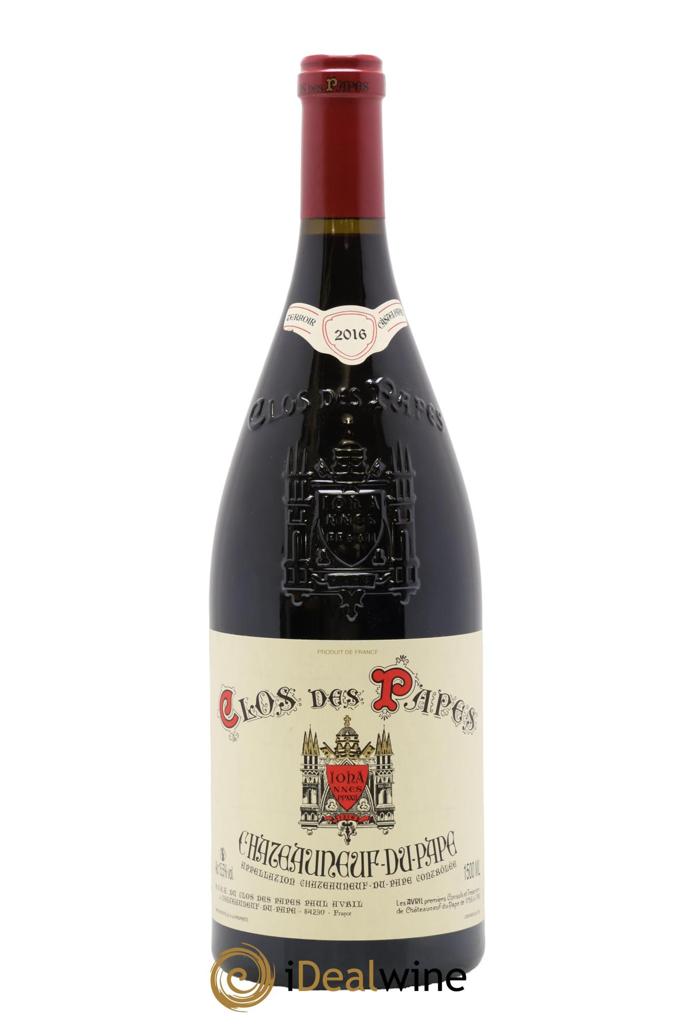 Châteauneuf-du-Pape Clos des Papes - Paul Avril 2016 - Lot de 1 magnum - 0