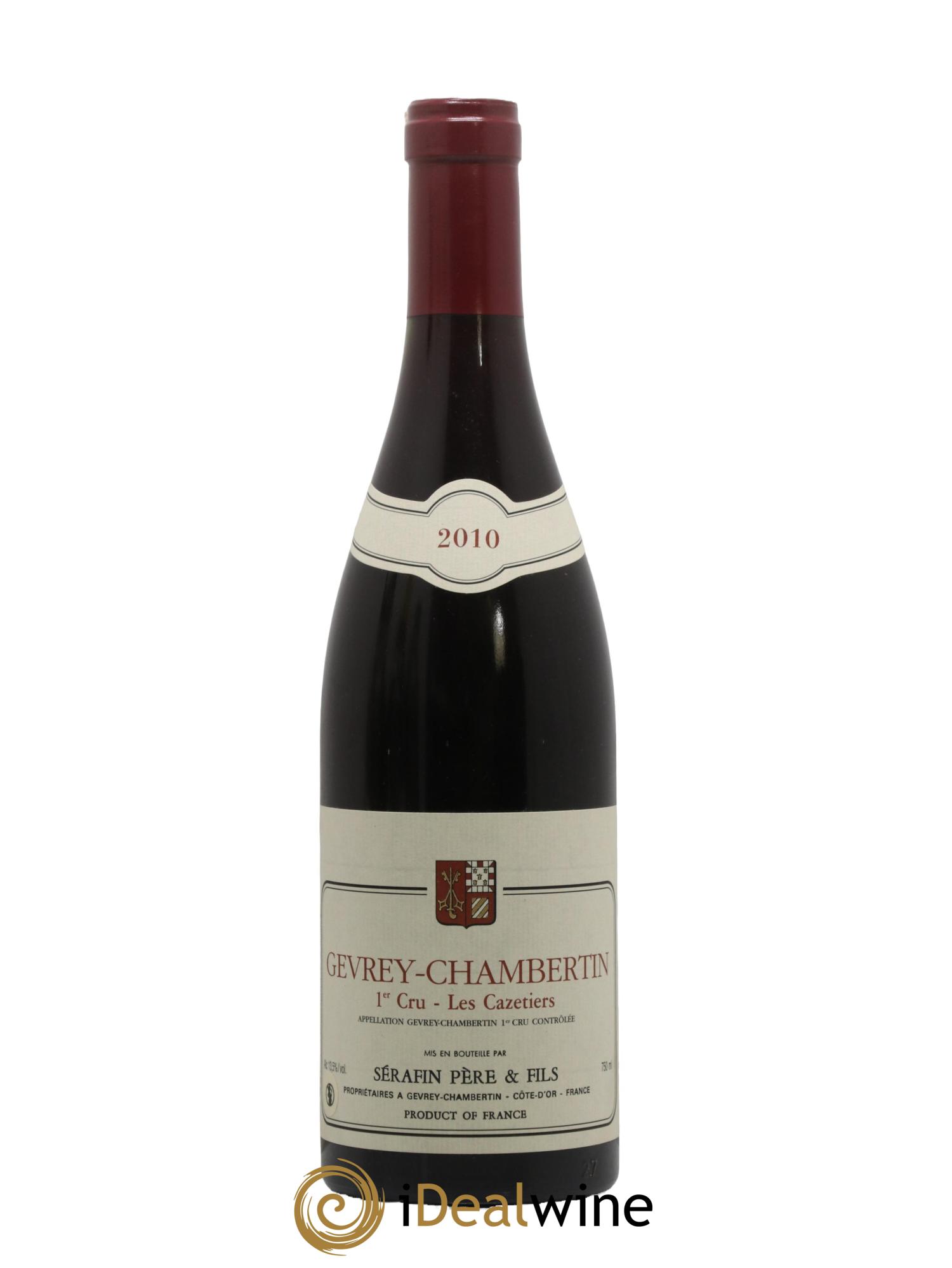Gevrey-Chambertin 1er Cru Les Cazetiers Christian Sérafin Père et Fils 2010 - Lot de 1 bouteille - 0