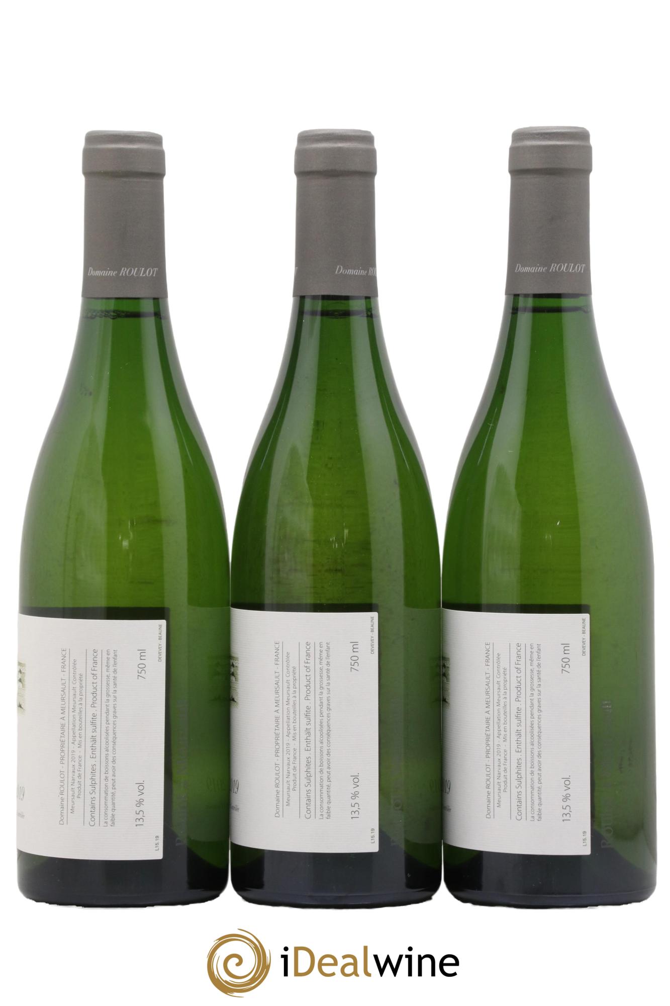 Meursault Les Narvaux Roulot (Domaine) 2019 - Lot de 3 bouteilles - 1