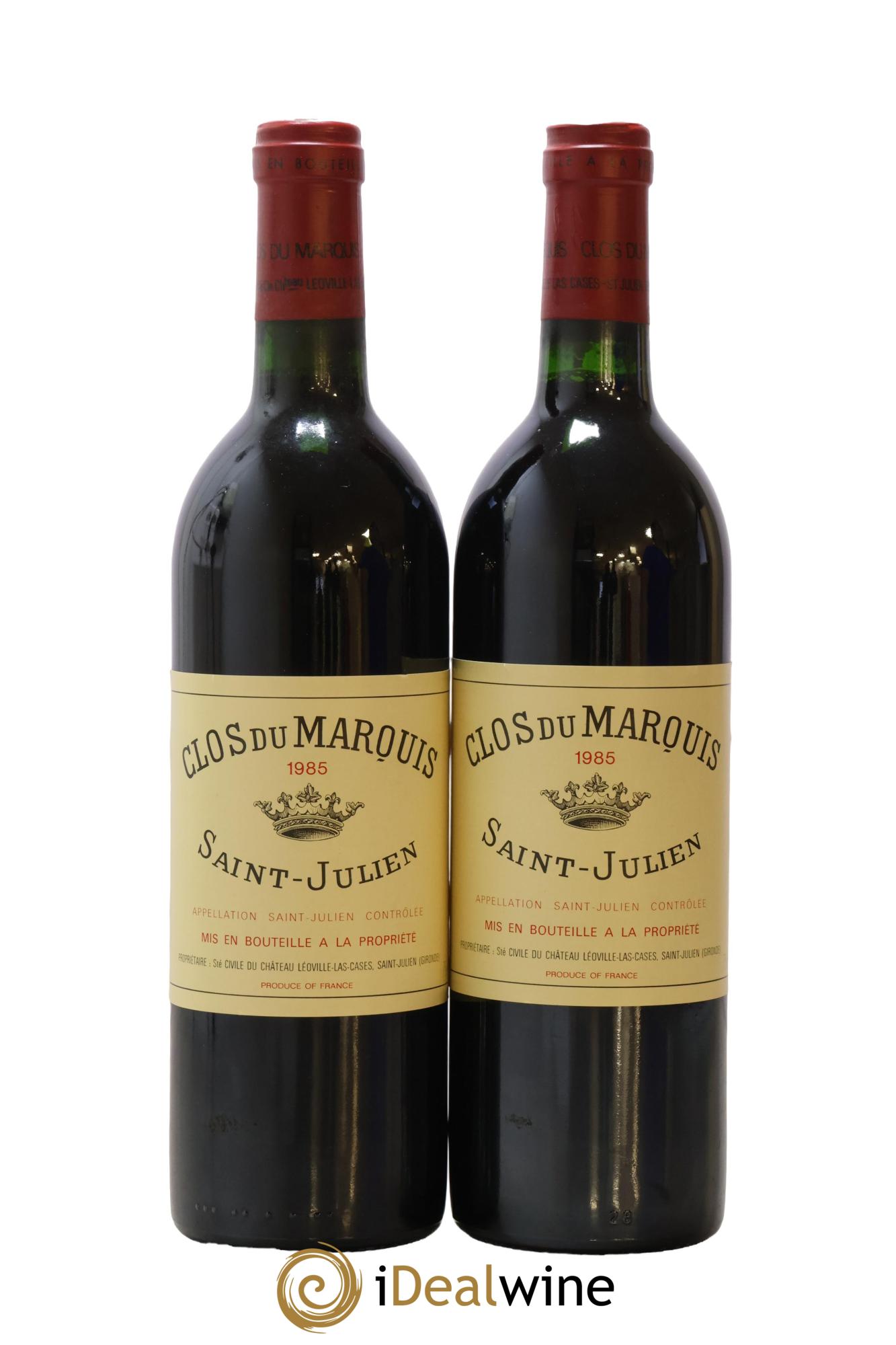 Clos du Marquis 1985 - Posten von 2 Flaschen - 0