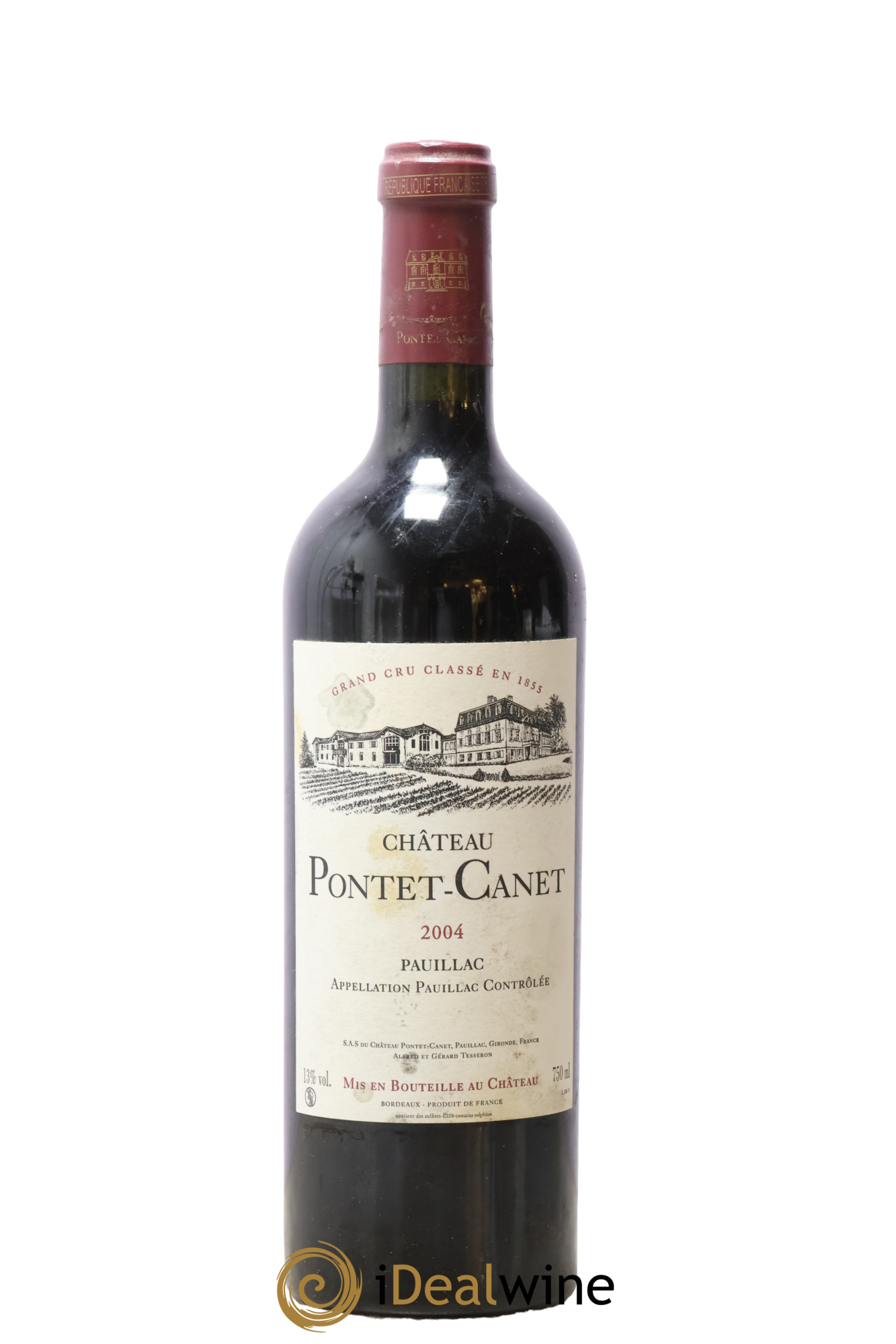 Château Pontet Canet 5ème Grand Cru Classé 2004 - Lot de 1 bouteille - 0