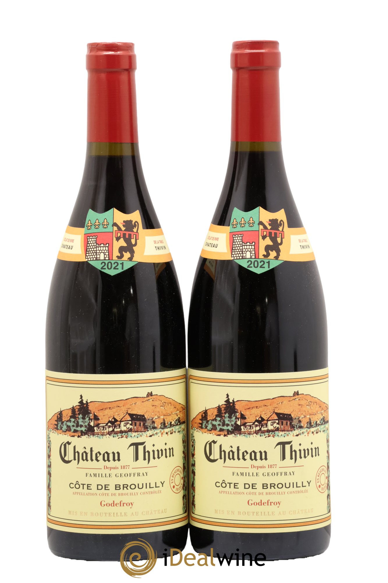 Côte de Brouilly Cuvée Godefroy Château Thivin 2021 - Lot de 2 bouteilles - 0