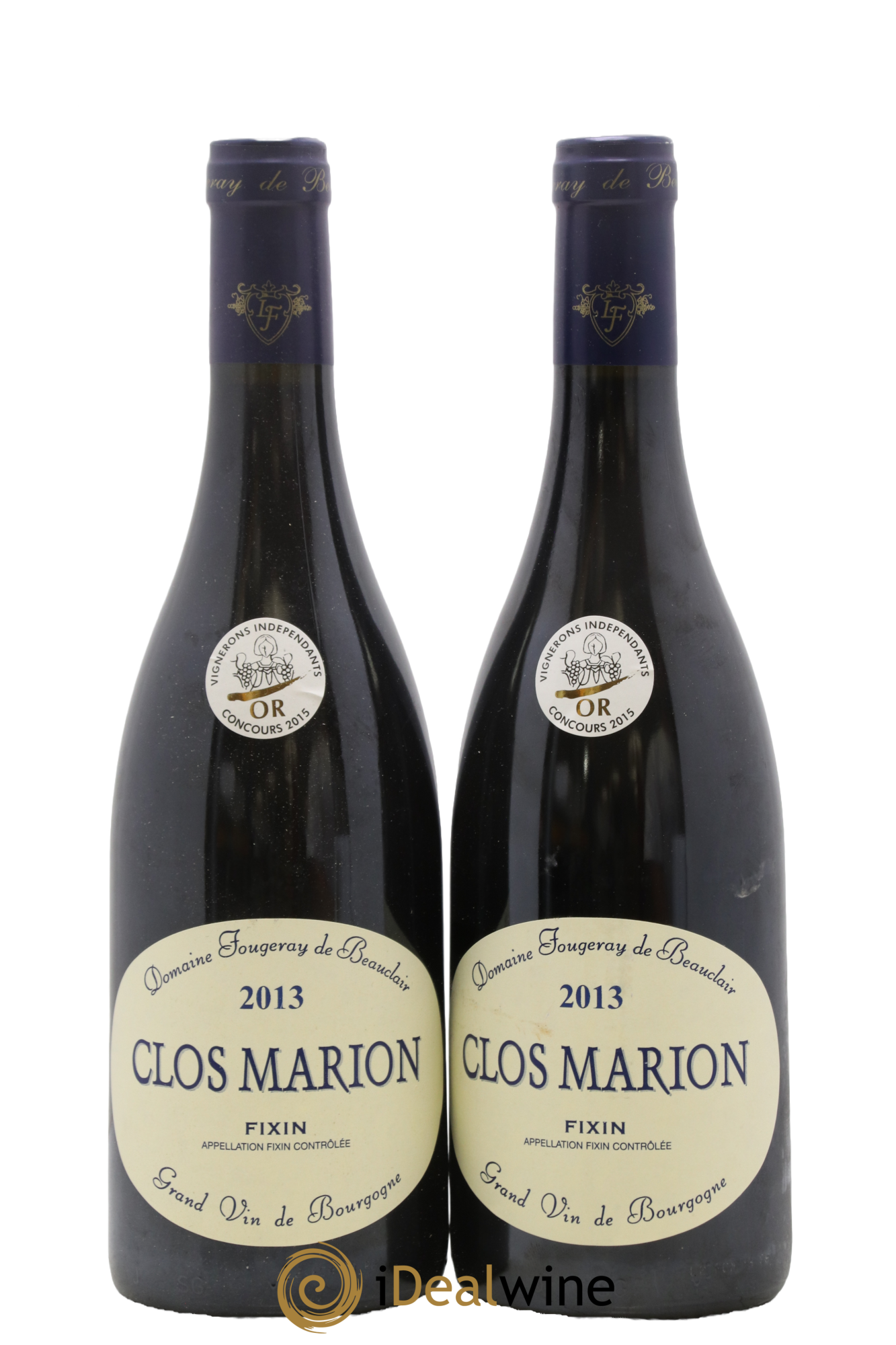 Fixin Clos Marion Fougeray de Beauclair 2013 - Lot de 2 bouteilles - 0