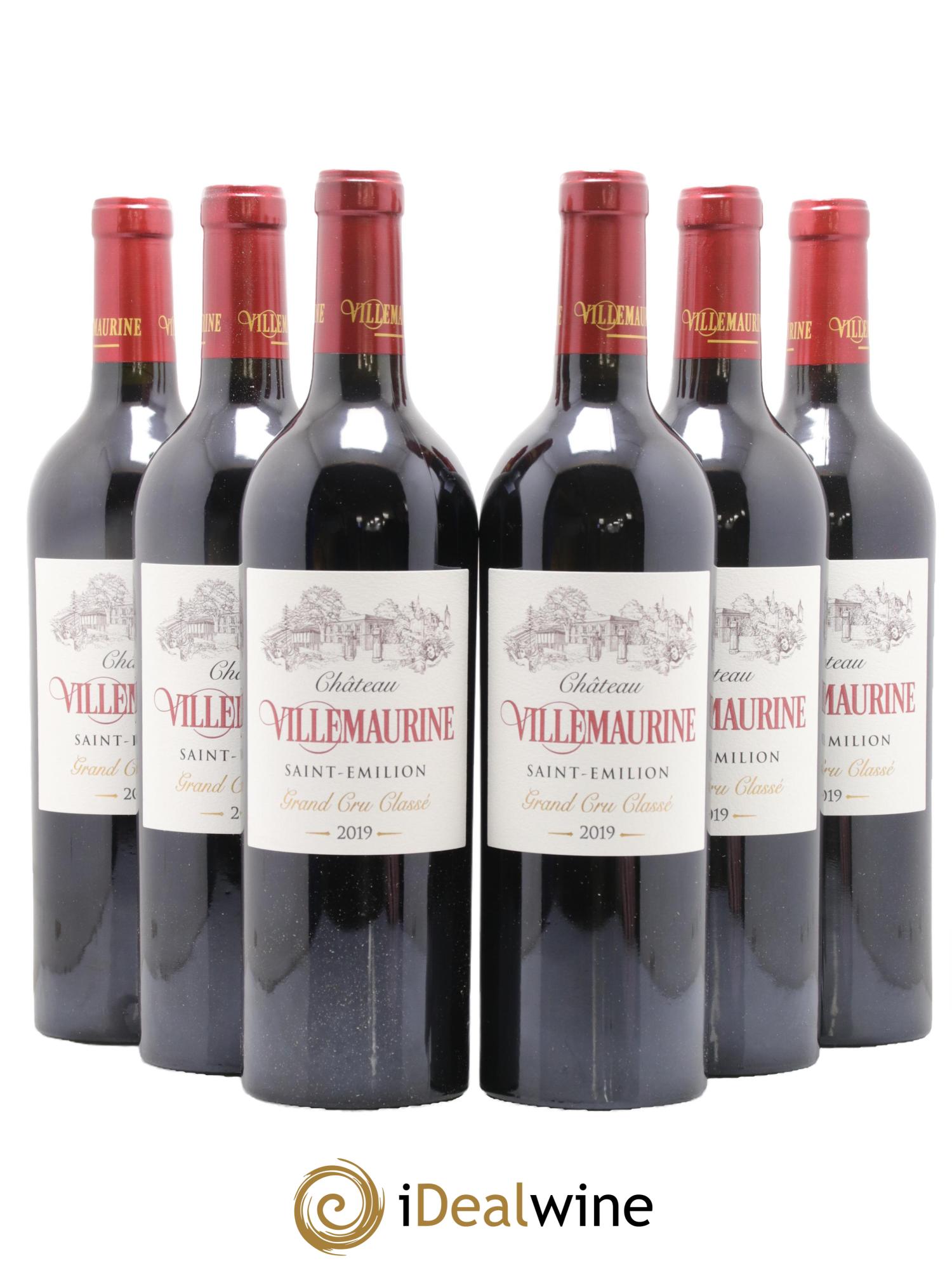 Château Villemaurine Grand Cru Classé 2019 - Lot de 6 bouteilles - 0