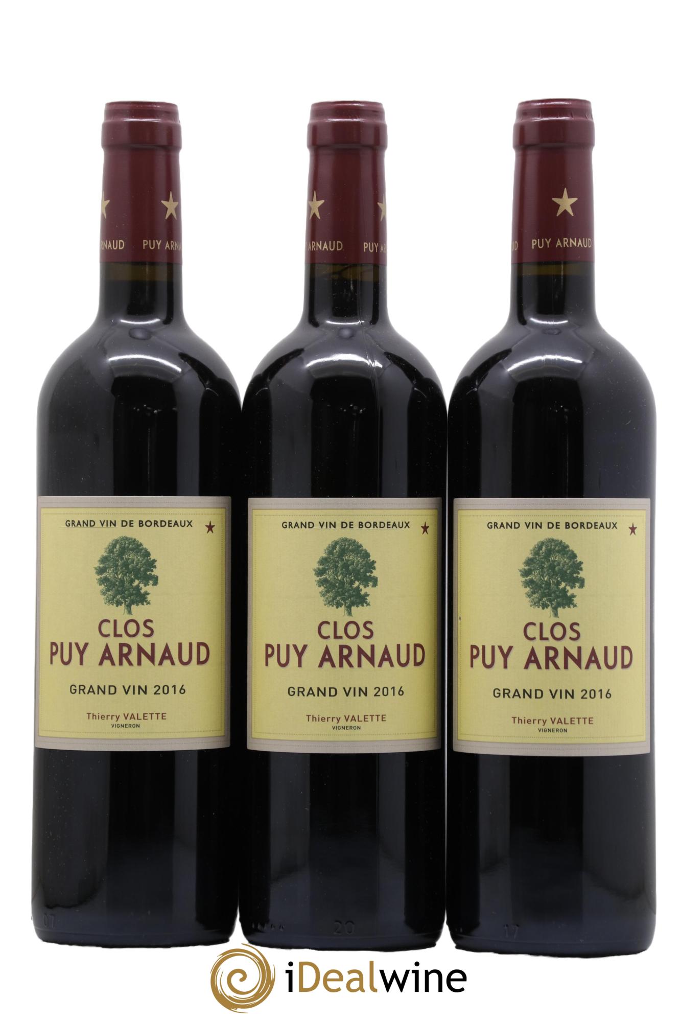 Clos Puy Arnaud 2016 - Lot de 3 bouteilles - 0