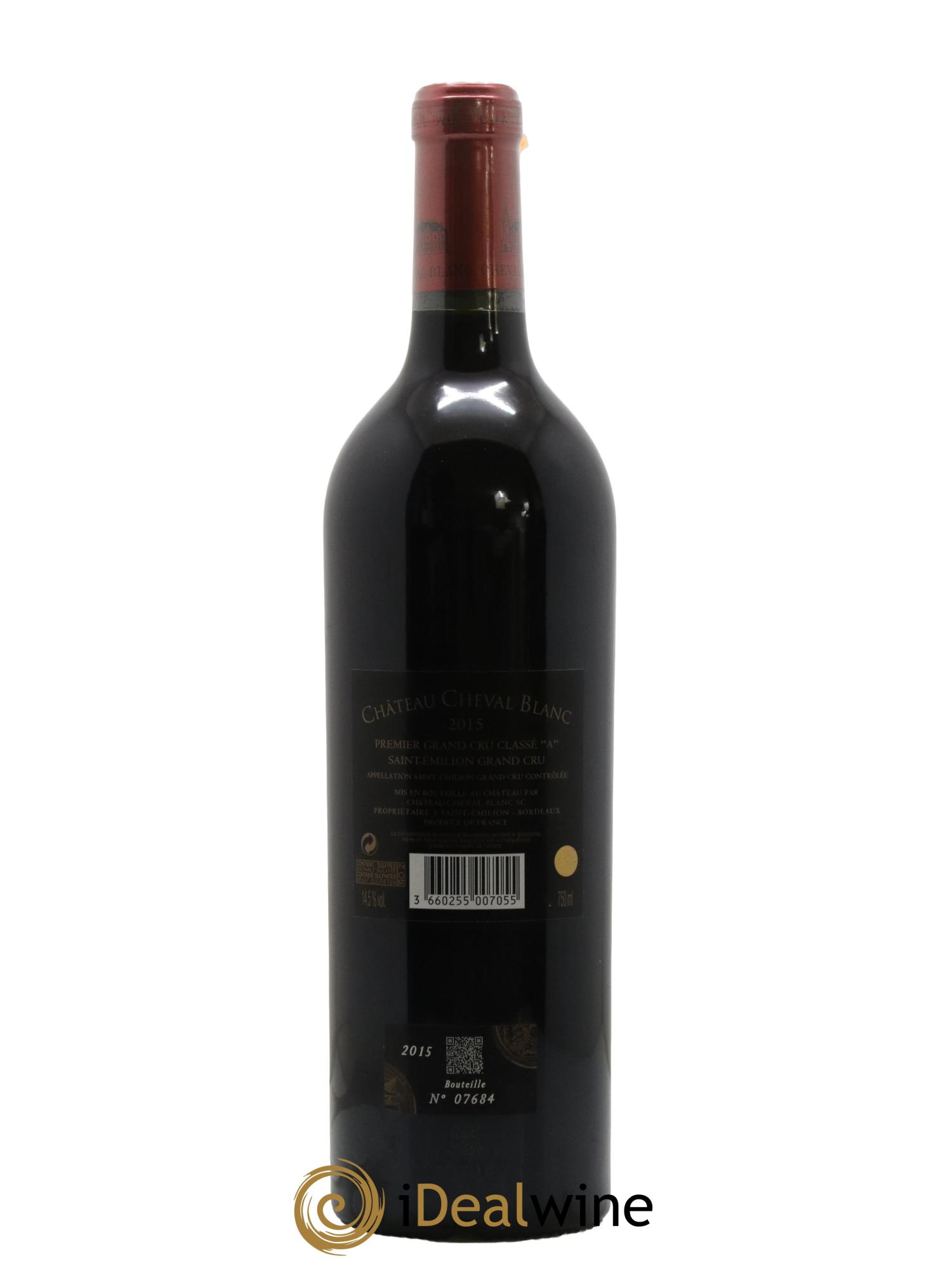Château Cheval Blanc 1er Grand Cru Classé A 2015 - Lot de 1 bouteille - 1