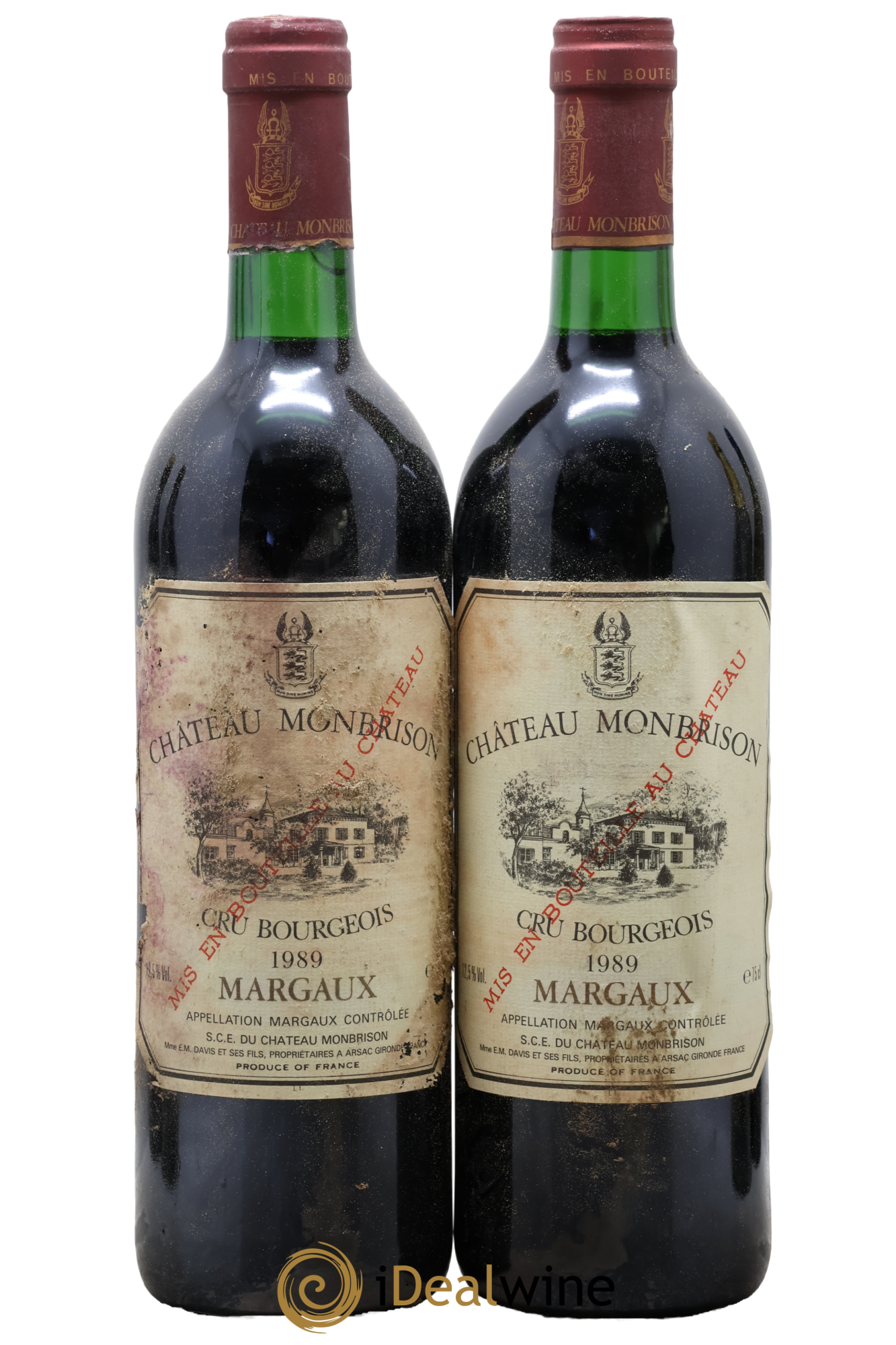 Château Monbrison 1989 - Lotto di 2 bottiglie - 0