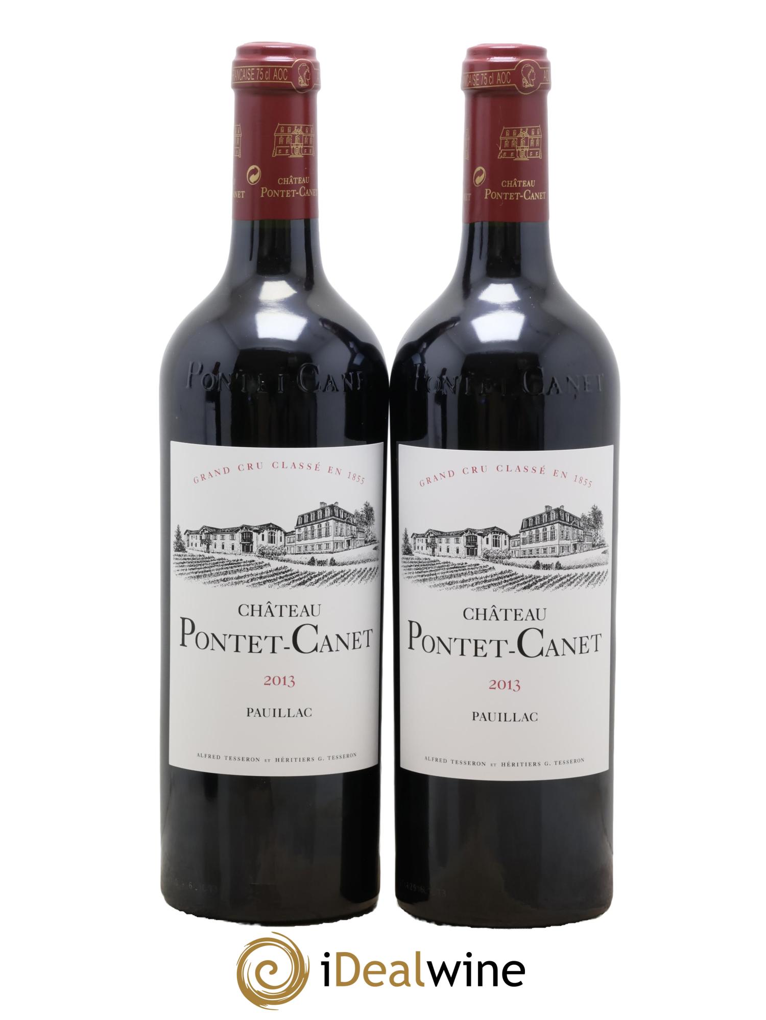 Château Pontet Canet 5ème Grand Cru Classé 2013 - Posten von 2 Flaschen - 0