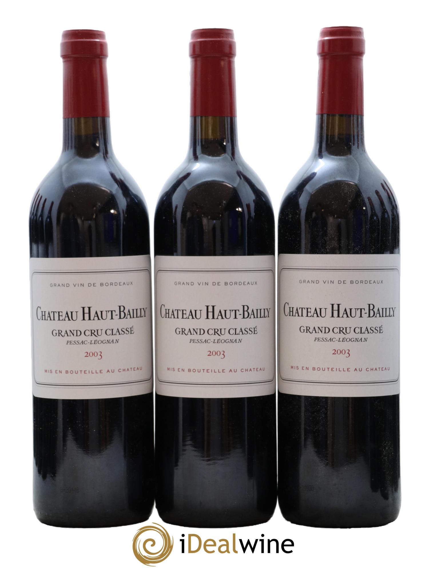 Château Haut-Bailly Cru Classé de Graves 2003 - Lot de 12 bouteilles - 1