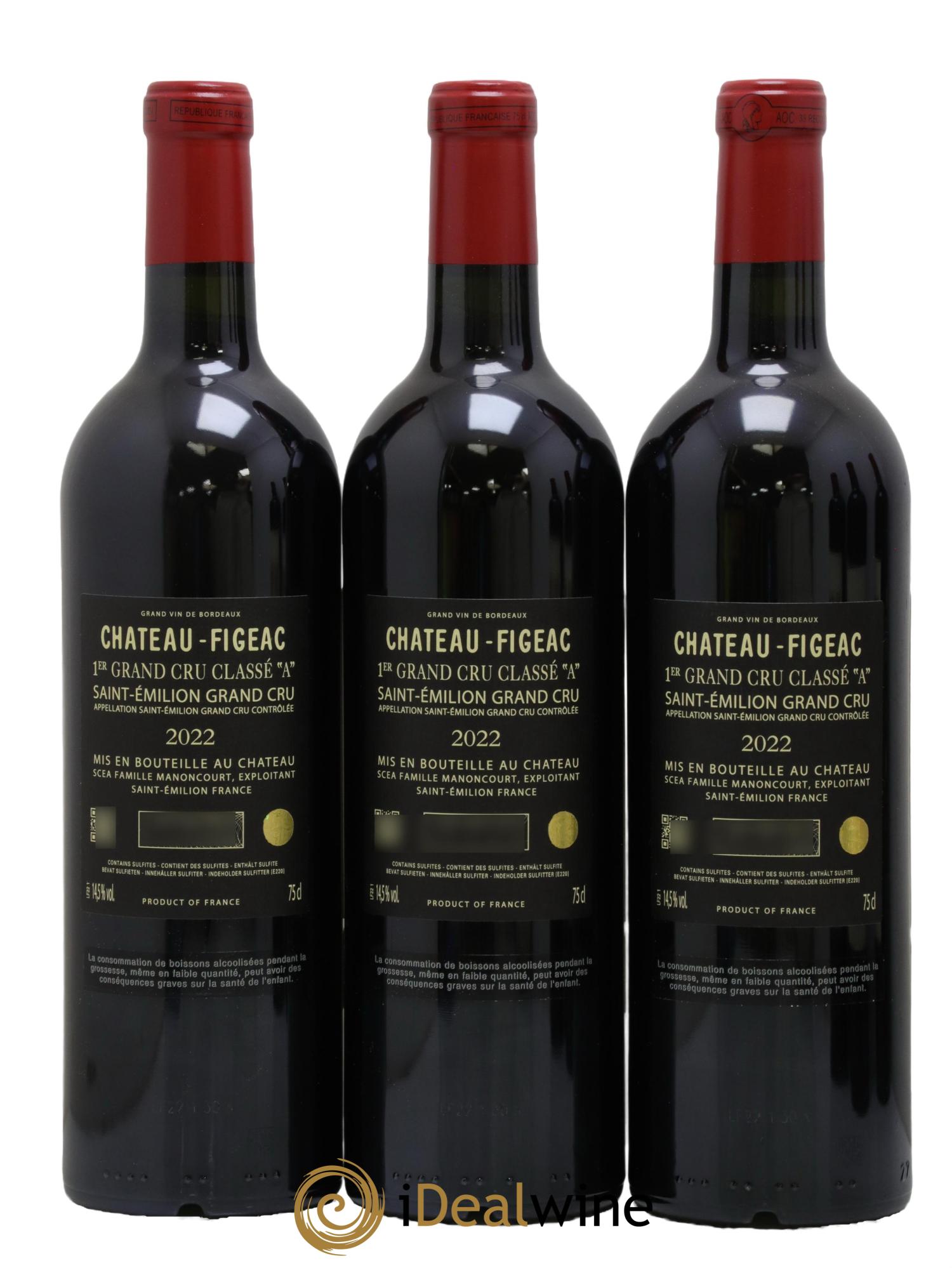 Château Figeac 1er Grand Cru Classé A 2022 - Lot de 6 bouteilles - 2