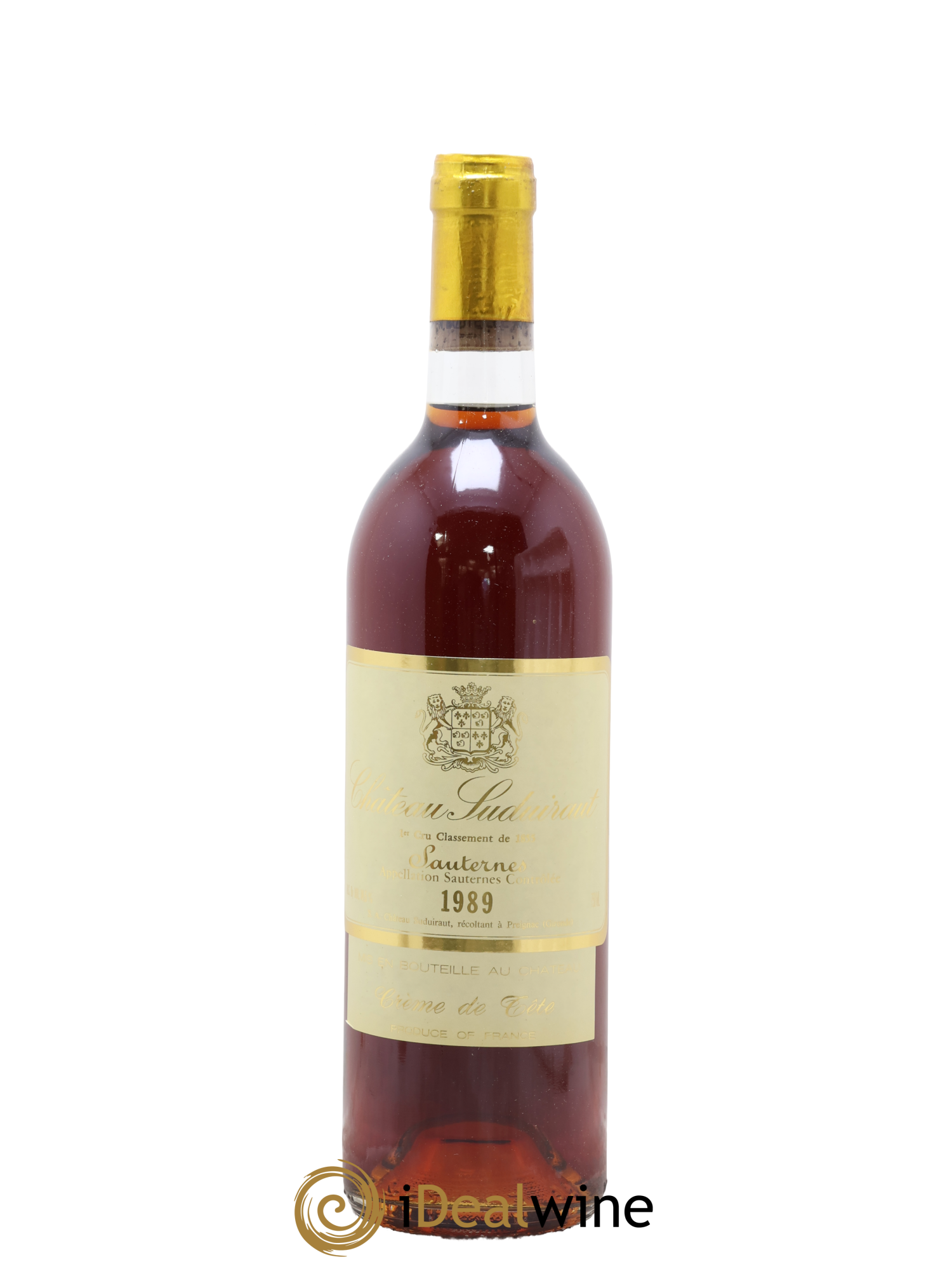 Château Suduiraut Crème de Tête 1er Grand Cru Classé 1989 - Lot de 1 bouteille - 0