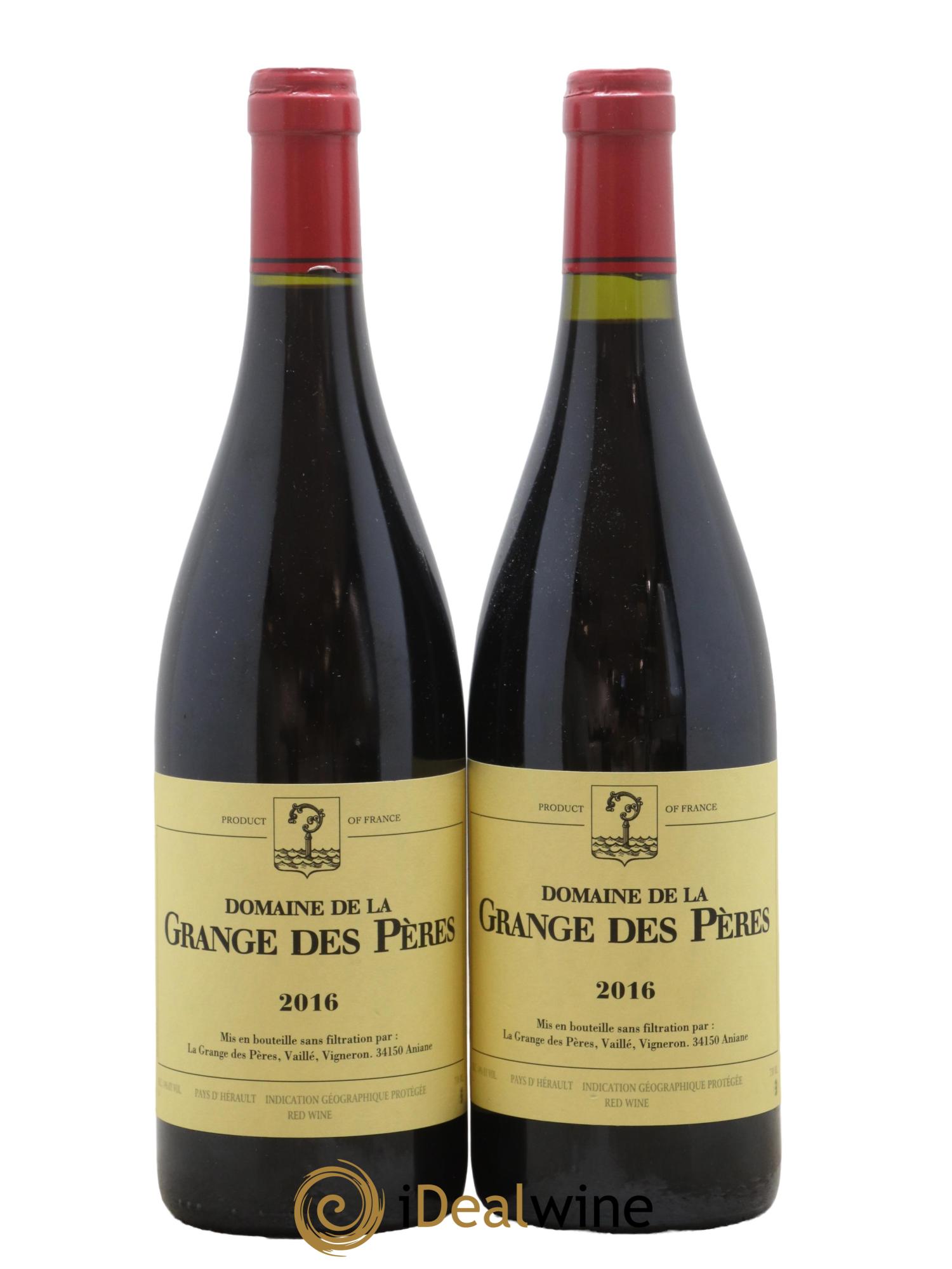 Pays d'Hérault Grange des Pères Laurent Vaillé 2016 - Lot de 2 bouteilles - 0