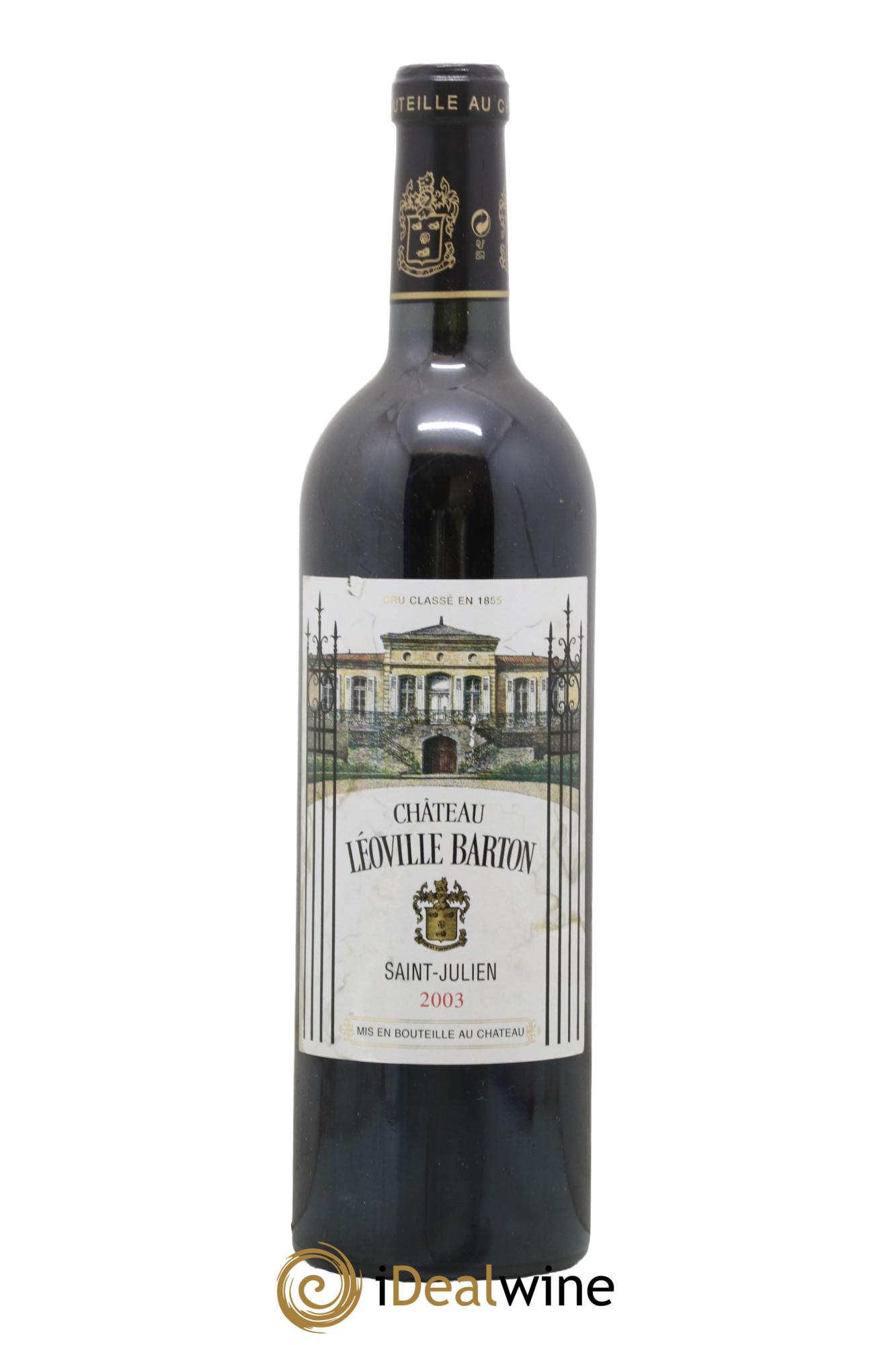 Château Léoville Barton 2ème Grand Cru Classé 2003 - Lot de 1 bouteille - 0