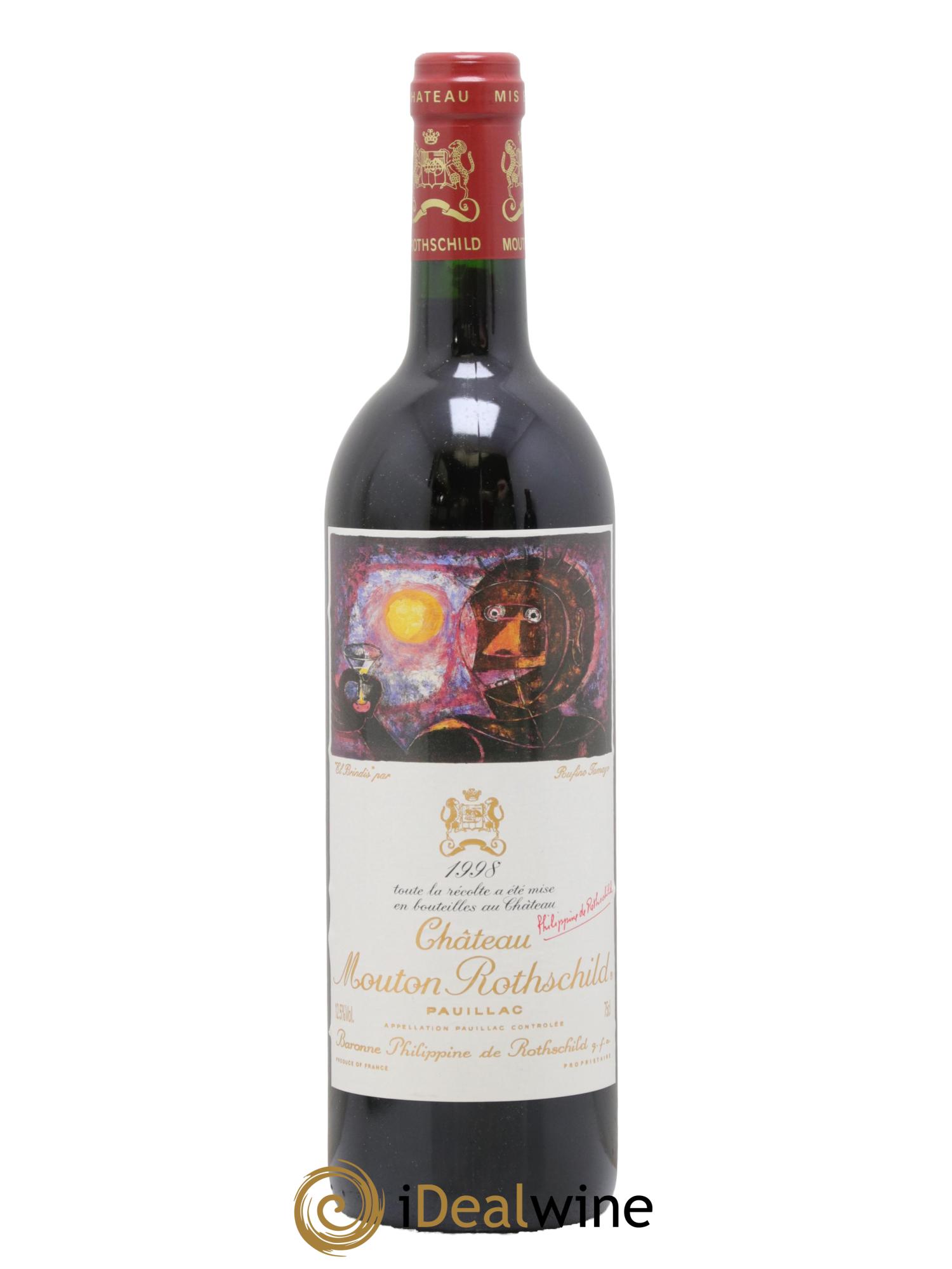 Château Mouton Rothschild 1er Grand Cru Classé 1998 - Lot of 1 bottle - 0