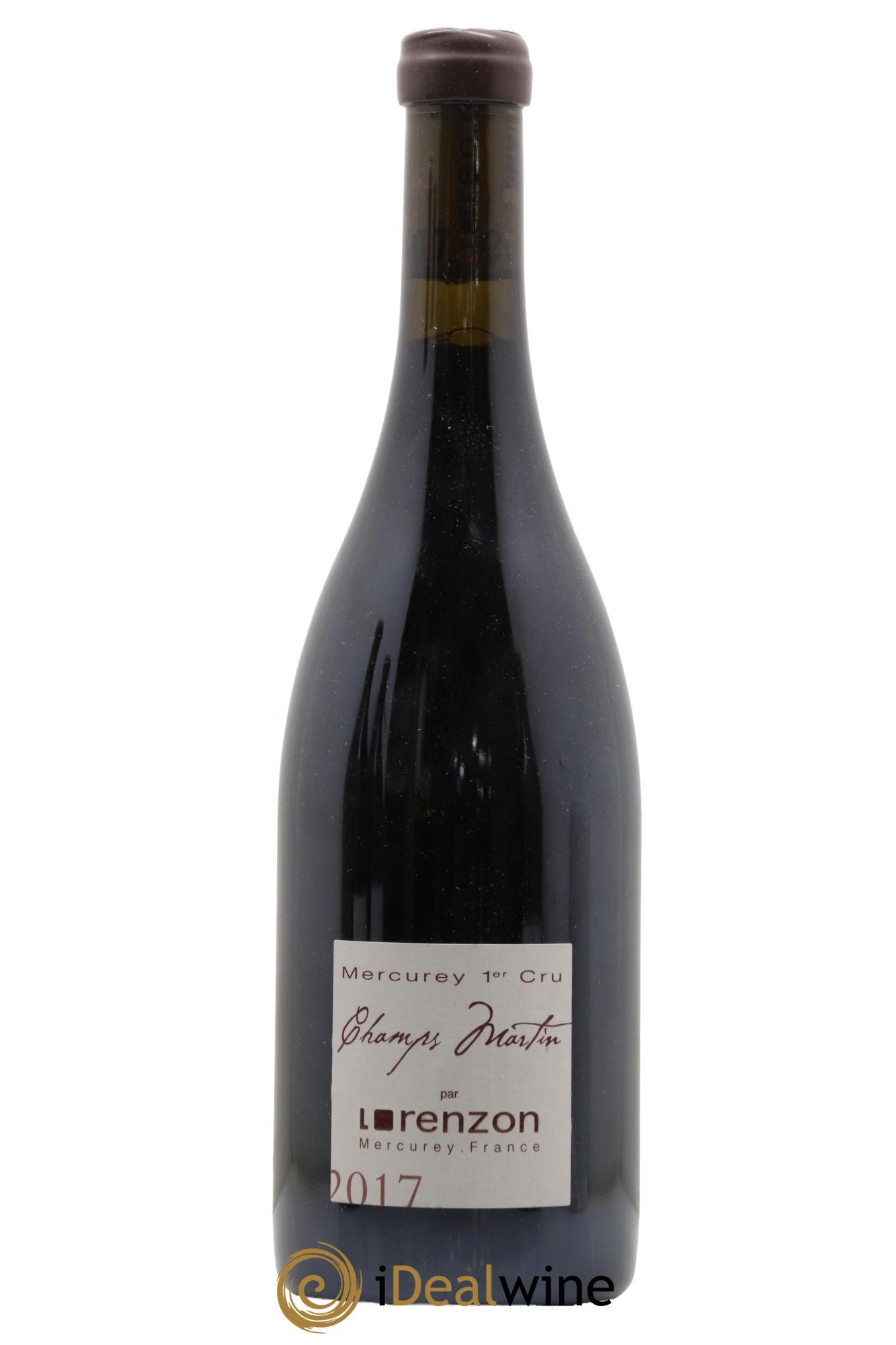 Mercurey 1er Cru Les Champs Martin Bruno Lorenzon 2017 - Lot de 1 bouteille - 0