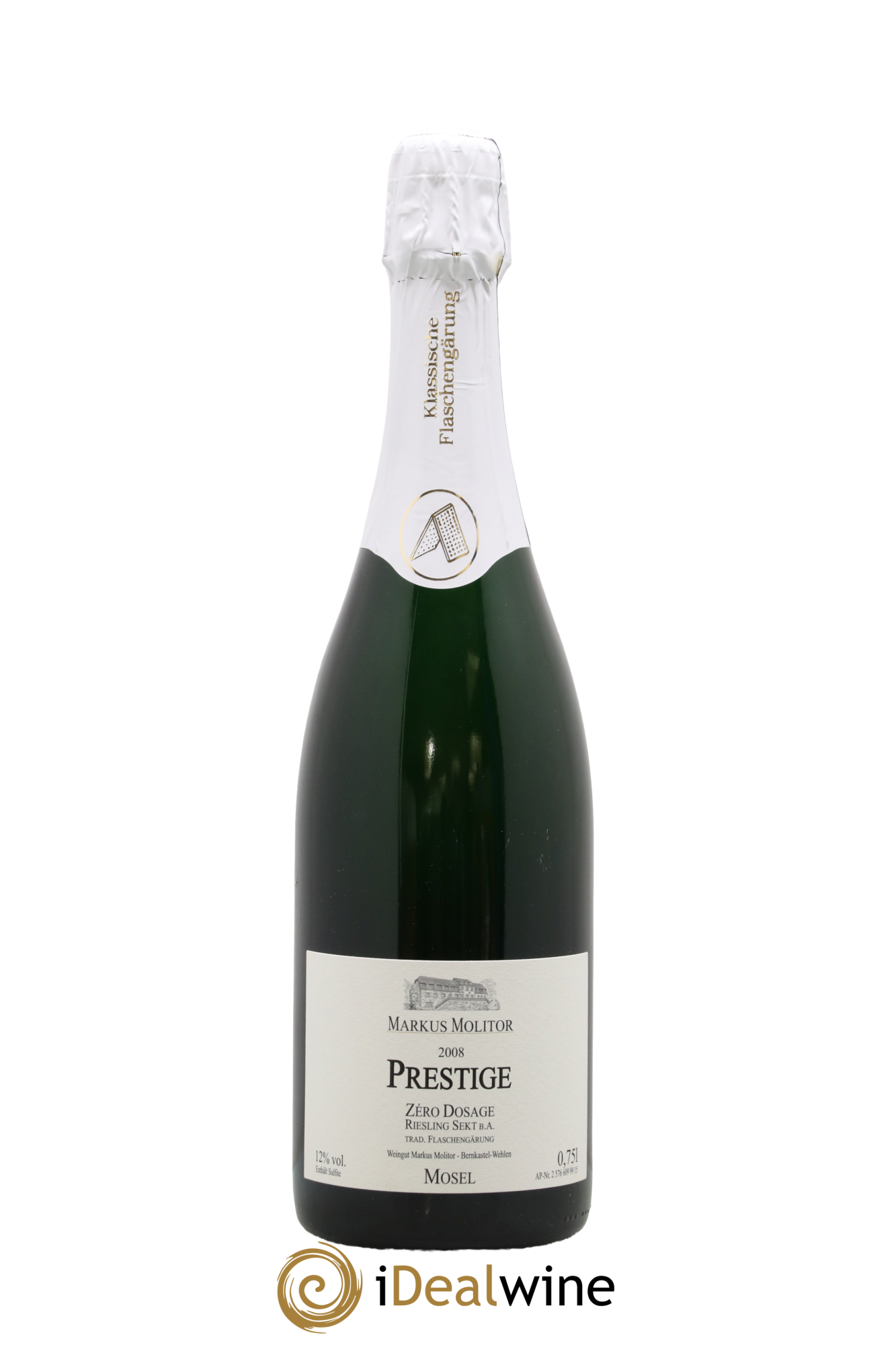 Allemagne Mosel Sekt Prestige Zero Dosage Markus Molitor 2008 - Lotto di 1 bottiglia - 0