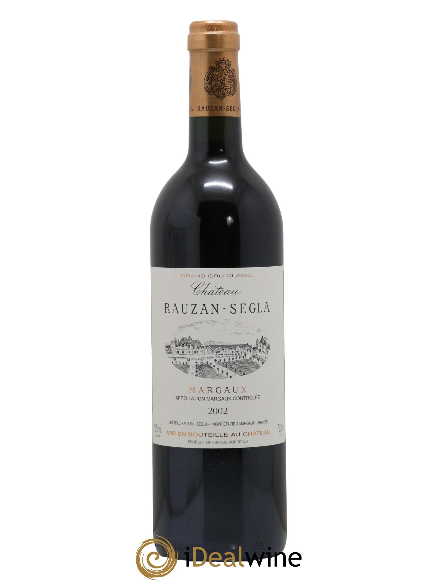 Château Rauzan Ségla Grand Cru Classé 2002 - Lot de 1 bouteille - 0