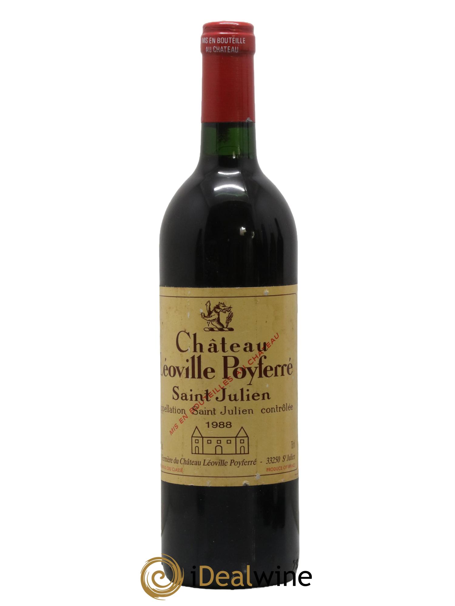 Château Léoville Poyferré 2ème Grand Cru Classé 1988 - Lot de 1 bouteille - 0