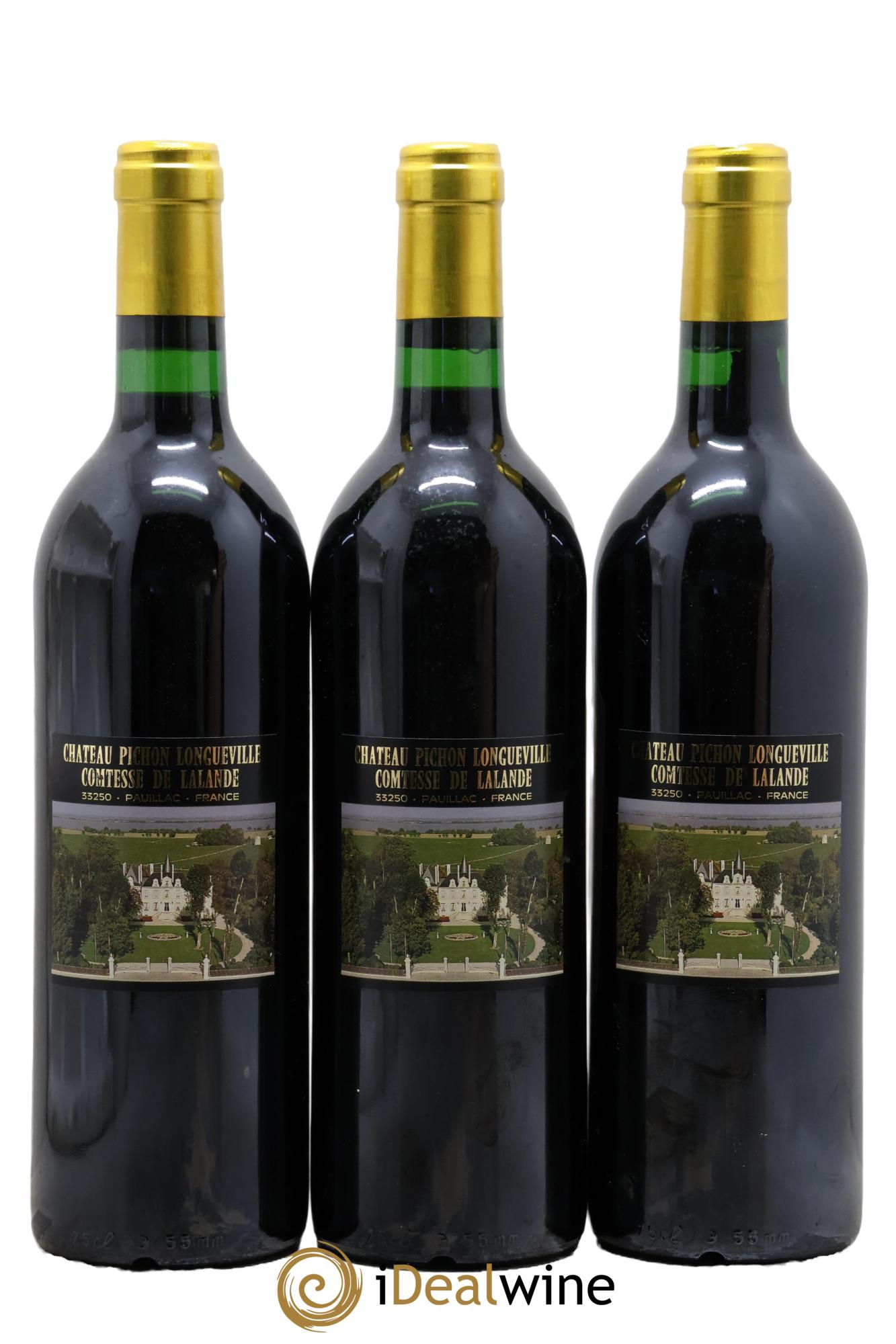 Château Pichon Longueville Comtesse de Lalande 2ème Grand Cru Classé 1990 - Posten von 3 Flaschen - 1