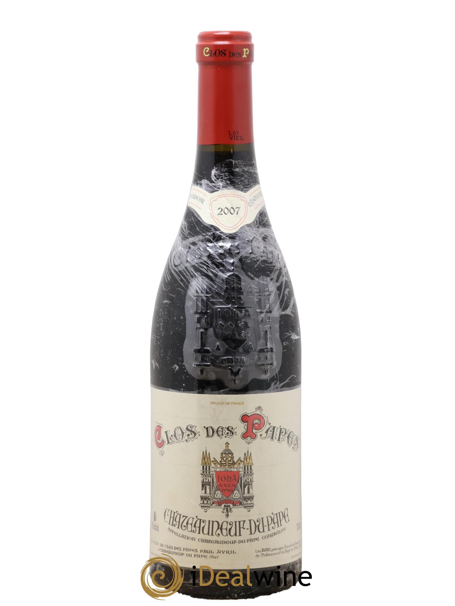 Châteauneuf-du-Pape Clos des Papes - Paul Avril 2007 - Lot de 1 bouteille - 0