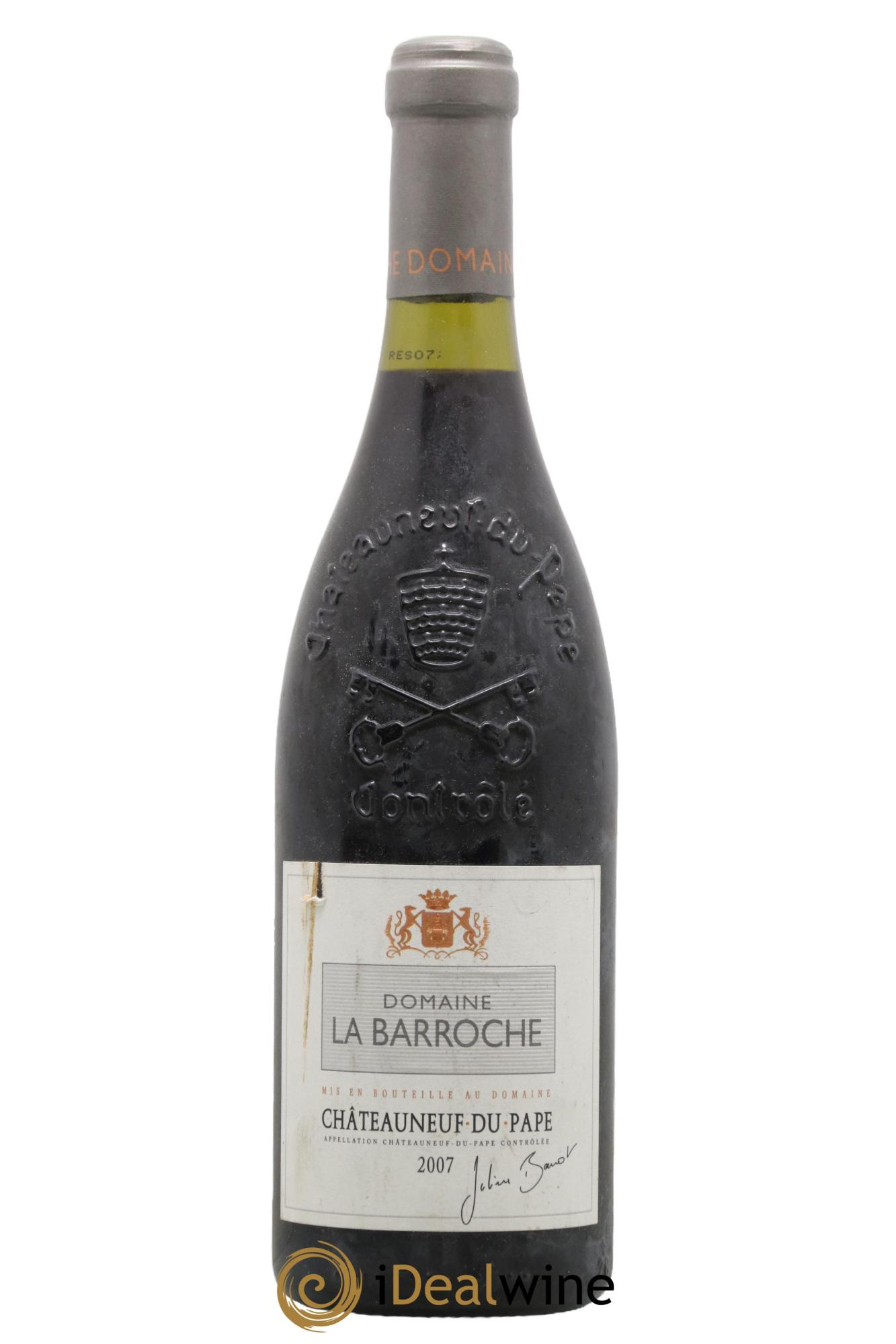 Châteauneuf-du-Pape La Barroche (Domaine de) Julien Barrot 2007 - Lot de 1 bouteille - 0