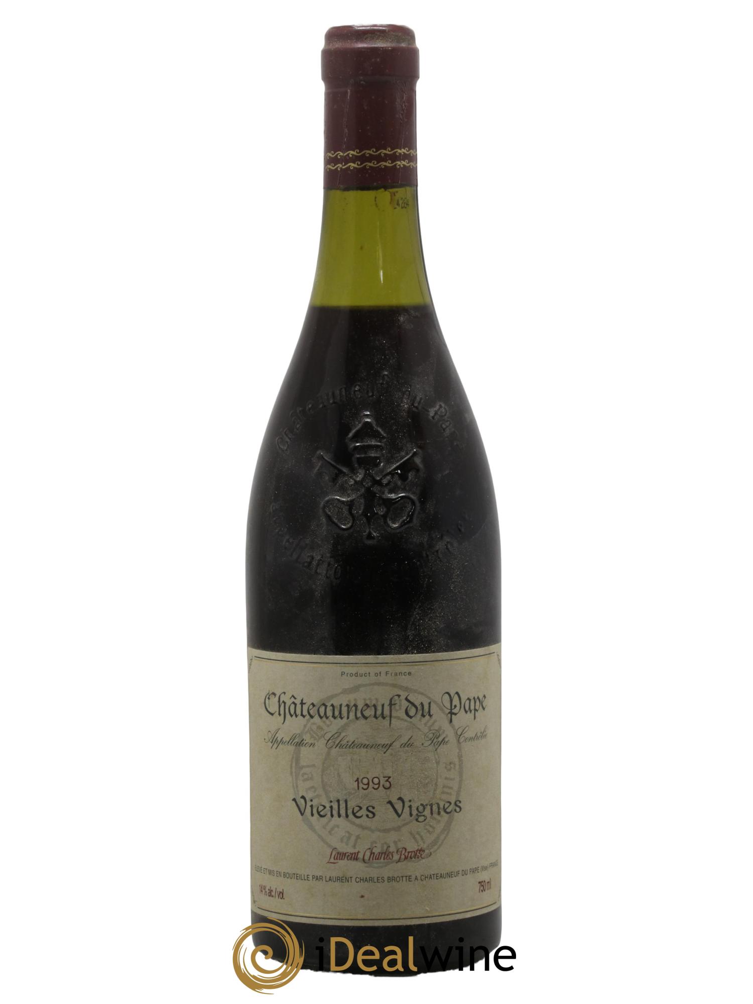 Châteauneuf-du-Pape Vieilles Vignes Charles Brotte 1993 - Lot de 1 bouteille - 0