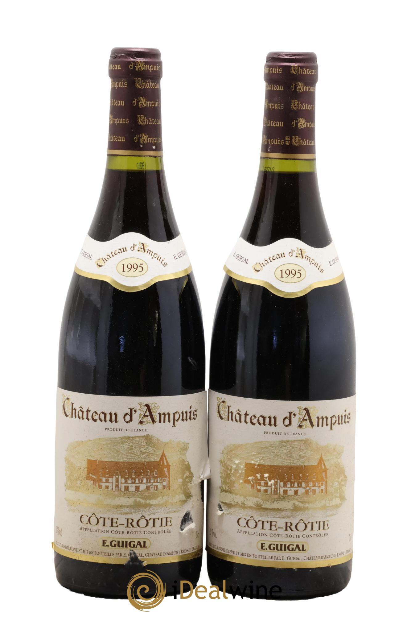 Côte-Rôtie Château d'Ampuis Guigal 1995 - Lot of 2 bottles - 0