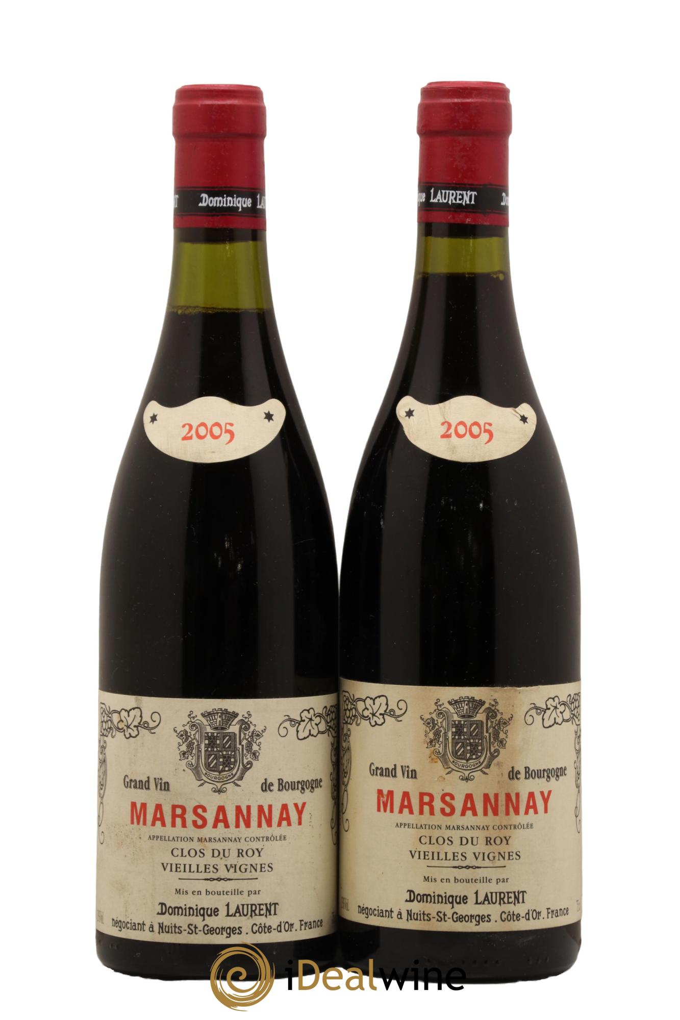 Marsannay Clos du Roy Vieilles Vignes Dominique Laurent 2005 - Lot de 2 bouteilles - 0