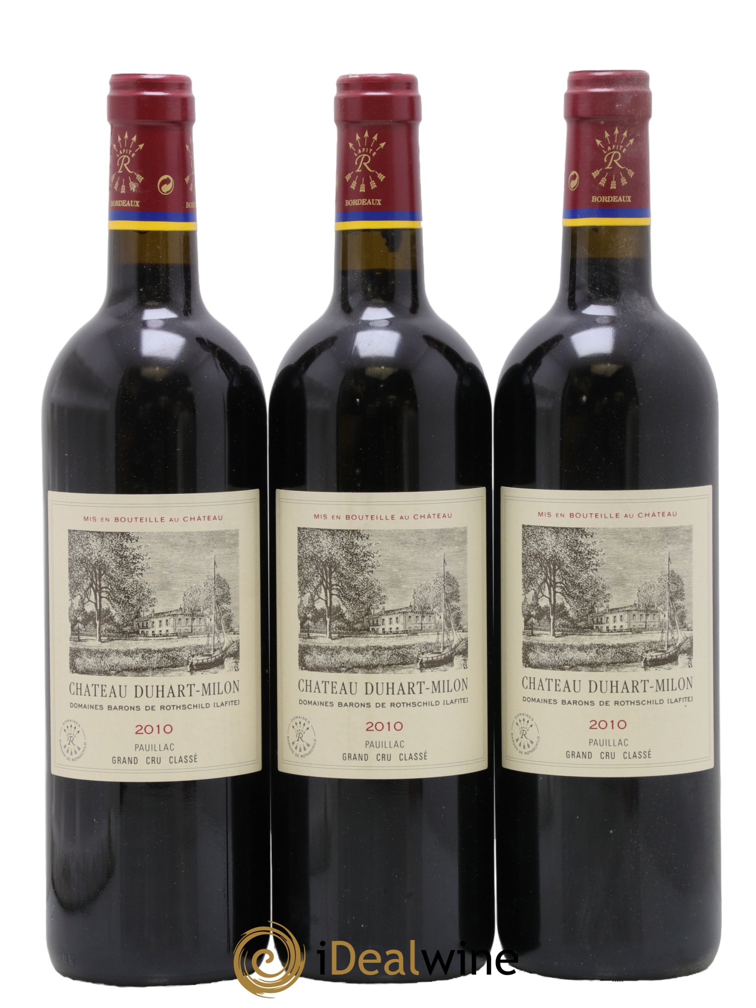 Château Duhart-Milon 4ème Grand Cru Classé 2010 - Lot de 3 bouteilles - 0