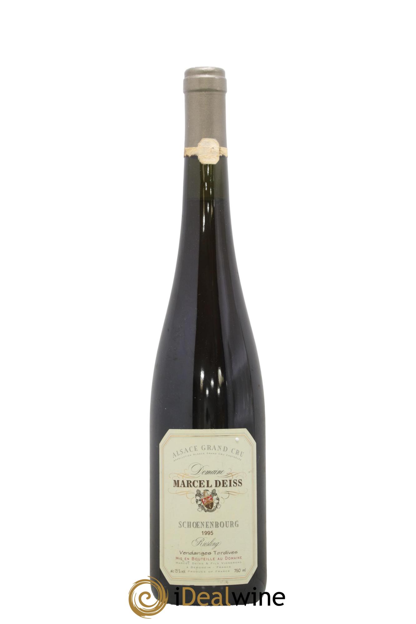 Alsace Schoenenbourg Grand Cru Vendanges Tardives Marcel Deiss 1995 - Lot de 1 bouteille - 0